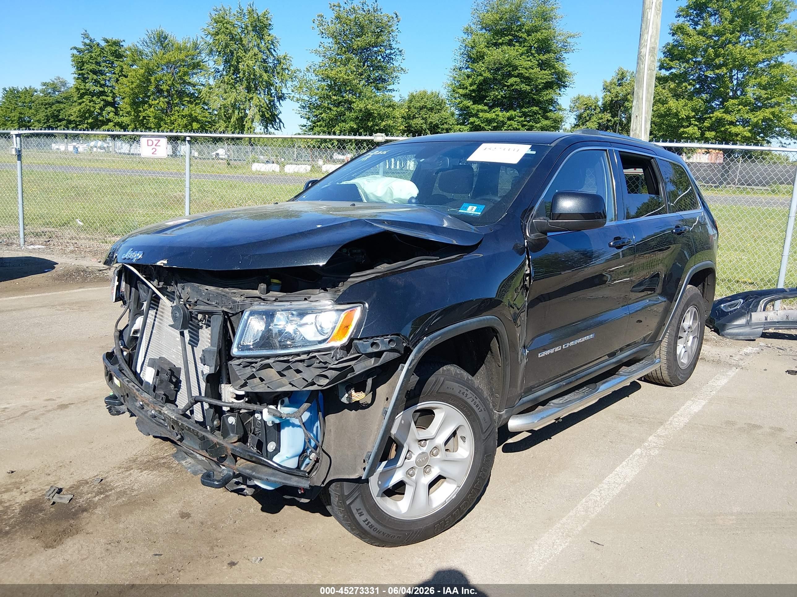 2014 Jeep Grand Cherokee Laredo Black vin: 1C4RJFAG4EC422250