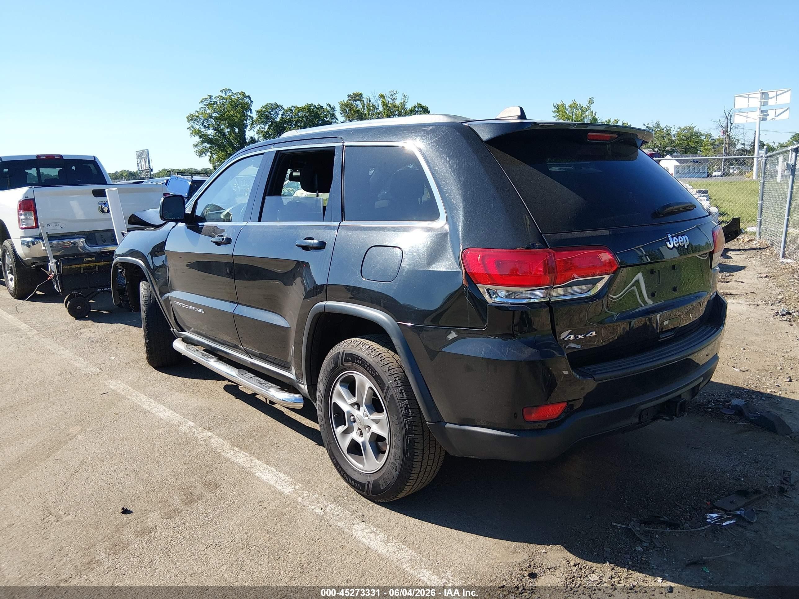 2014 Jeep Grand Cherokee Laredo Black vin: 1C4RJFAG4EC422250