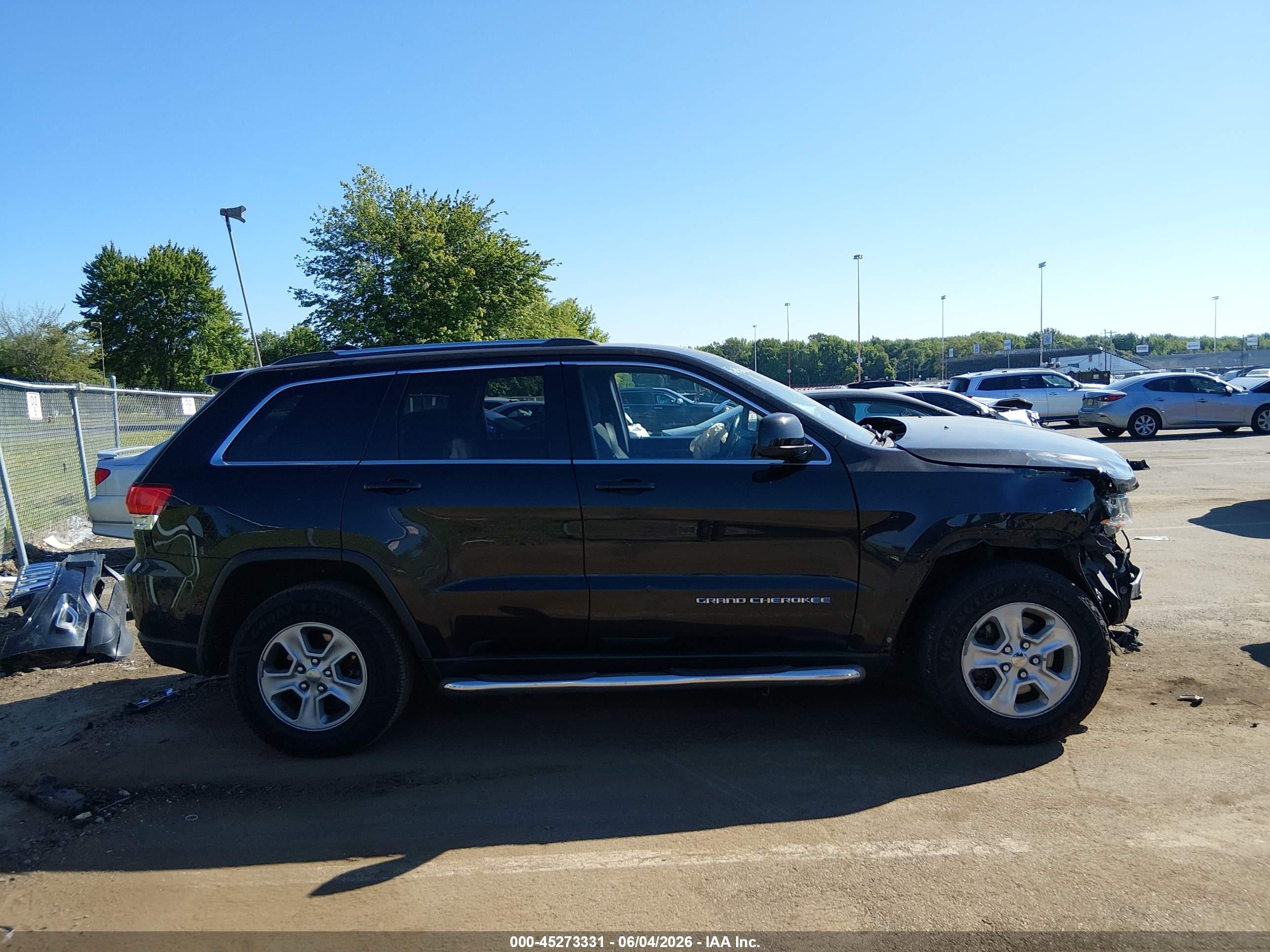 2014 Jeep Grand Cherokee Laredo Black vin: 1C4RJFAG4EC422250