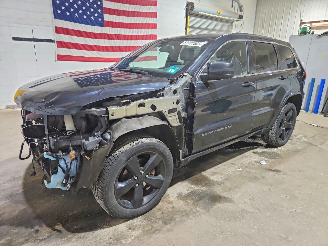 2014 Jeep Grand Cherokee Laredo Black vin: 1C4RJFAG4EC487163