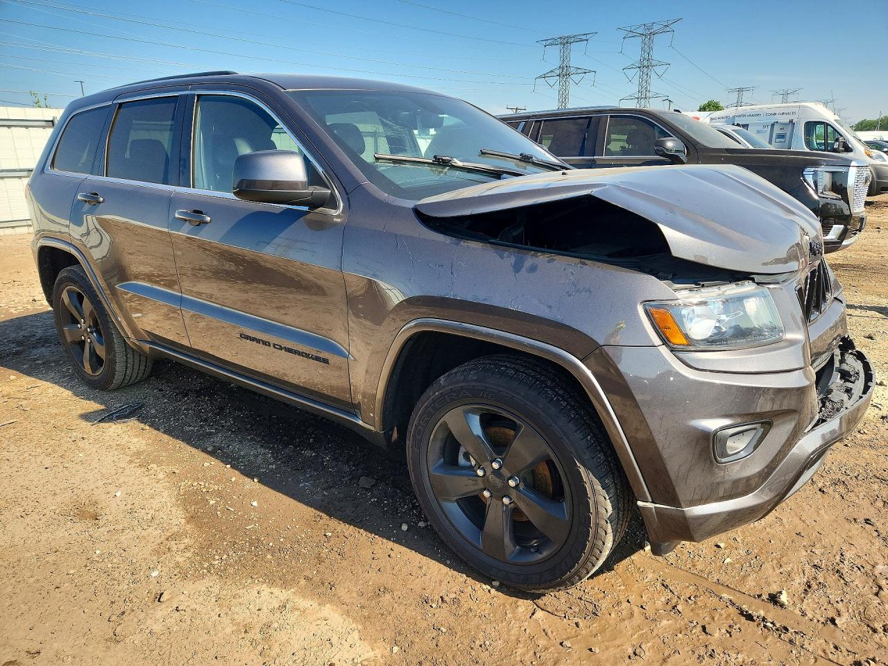 2015 Jeep Grand Cherokee Laredo Gray vin: 1C4RJFAG4FC116604