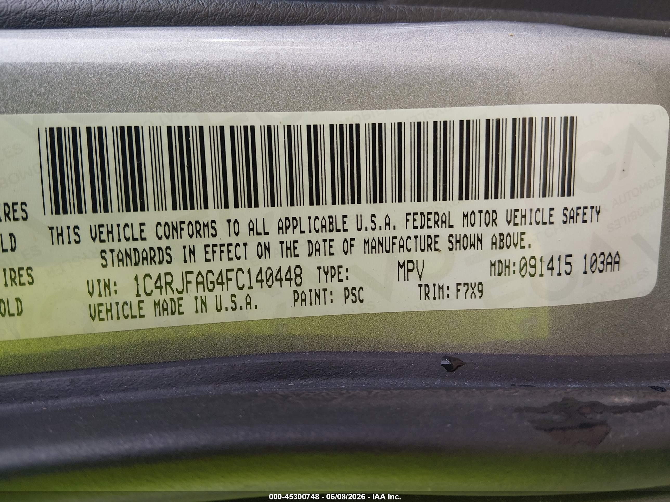 2015 Jeep Grand Cherokee Laredo Silver vin: 1C4RJFAG4FC140448