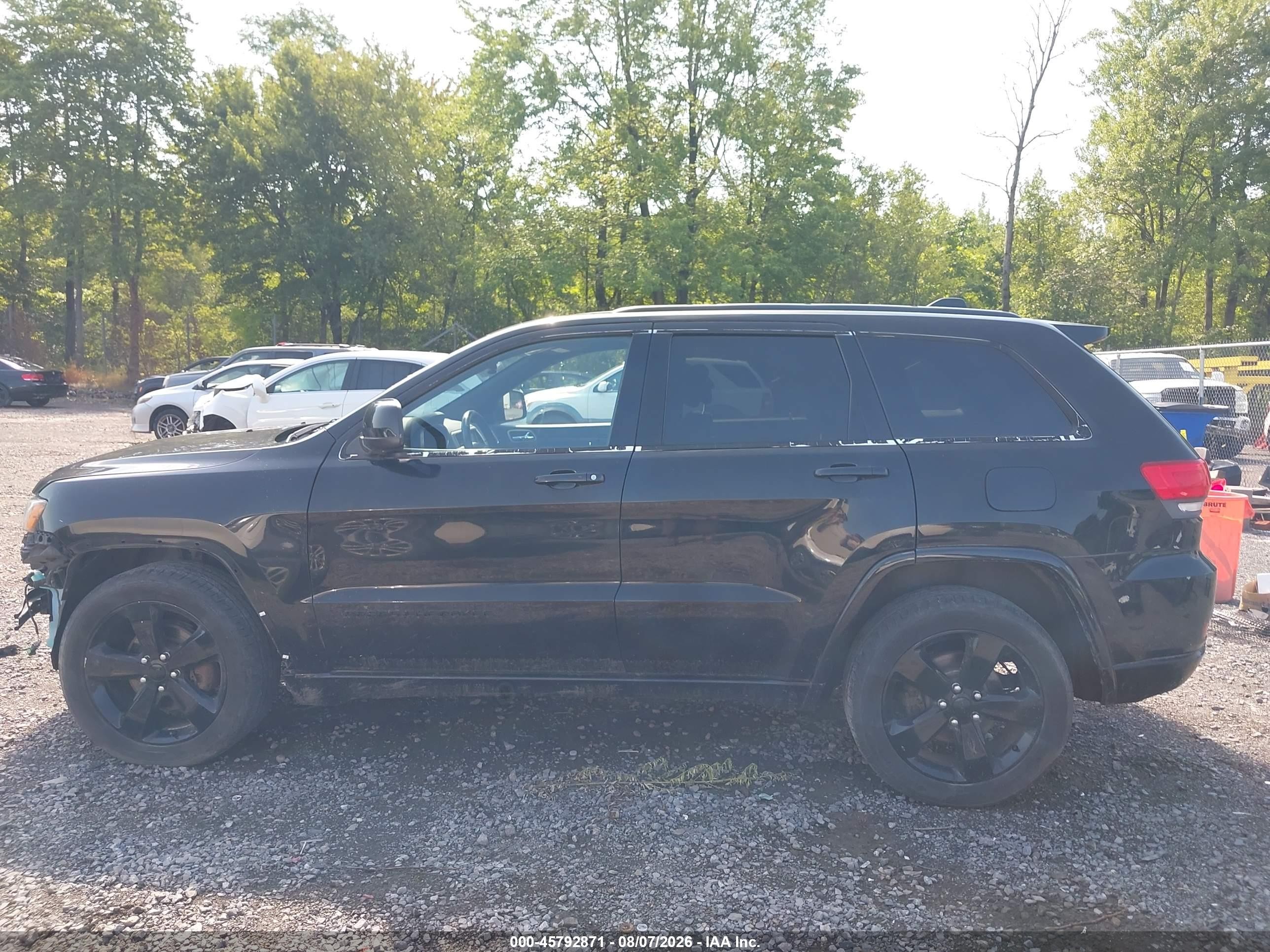 2015 Jeep Grand Cherokee Altitude Black vin: 1C4RJFAG4FC692662
