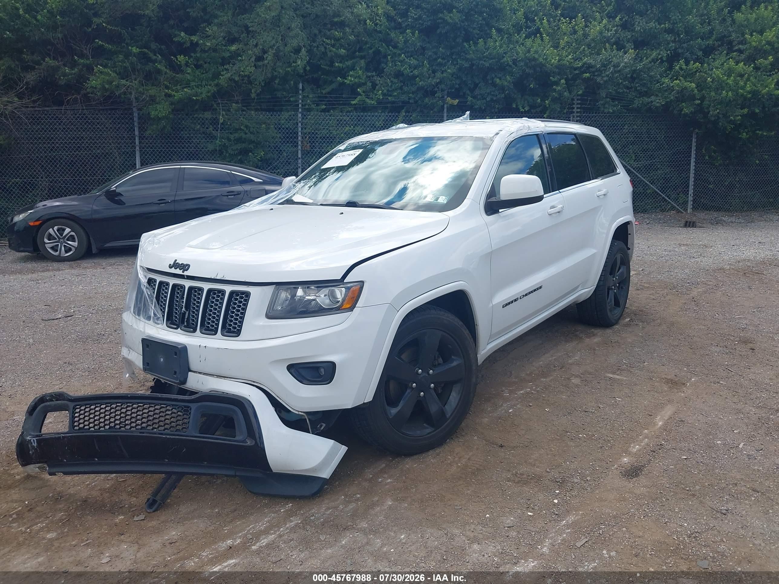 2015 Jeep Grand Cherokee Altitude White vin: 1C4RJFAG4FC698042