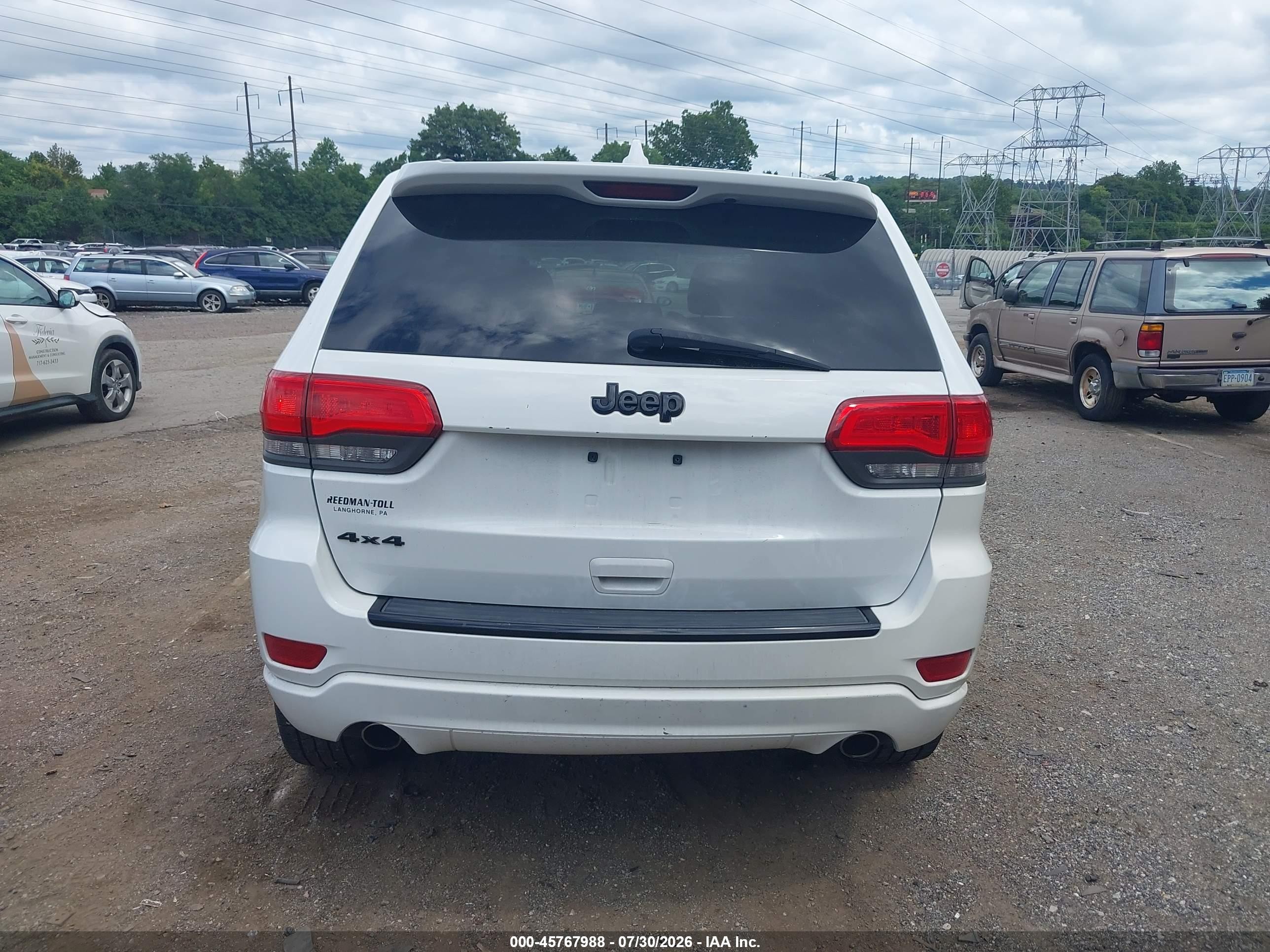 2015 Jeep Grand Cherokee Altitude White vin: 1C4RJFAG4FC698042