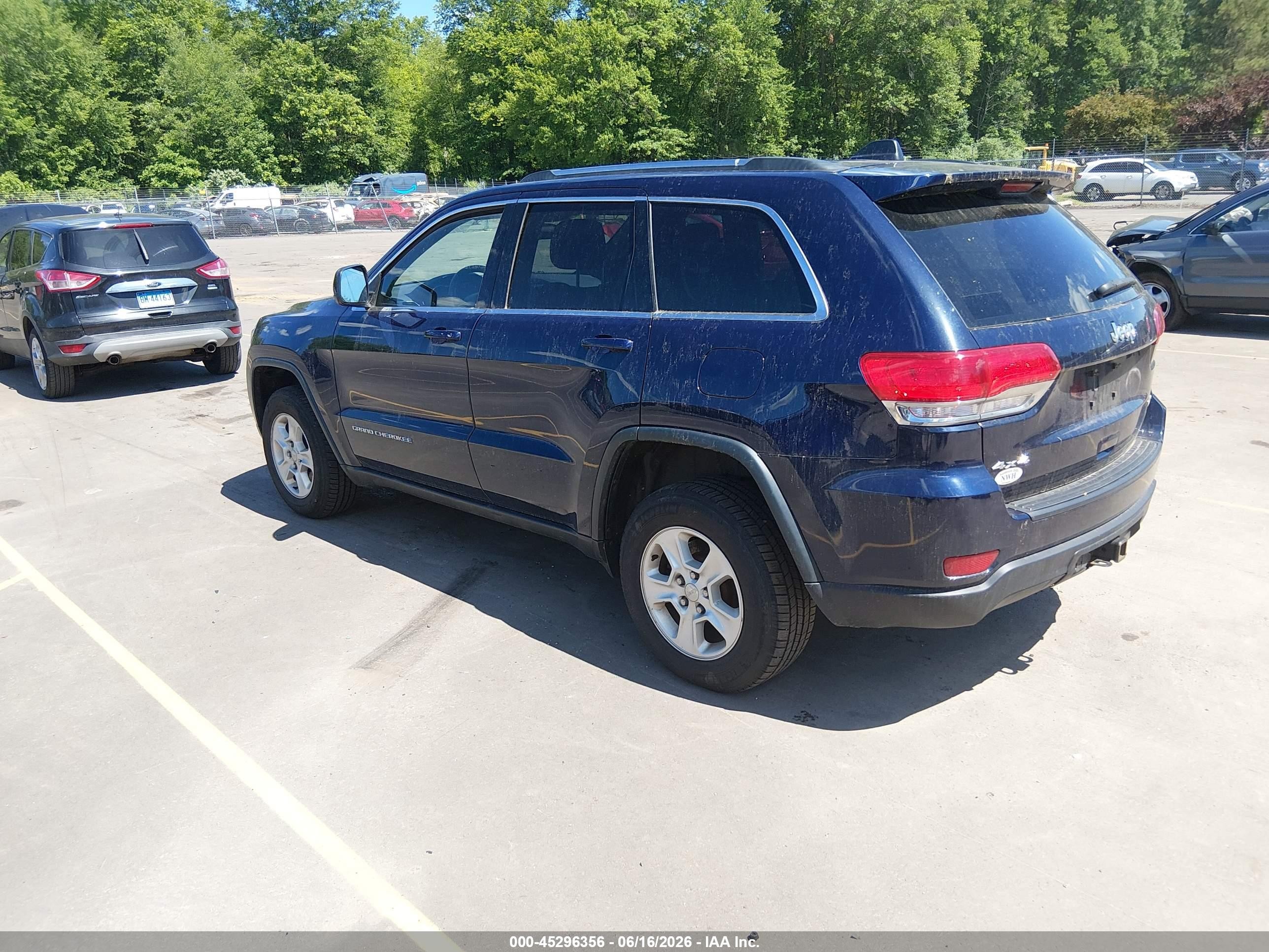 2015 Jeep Grand Cherokee Laredo Blue vin: 1C4RJFAG4FC894692