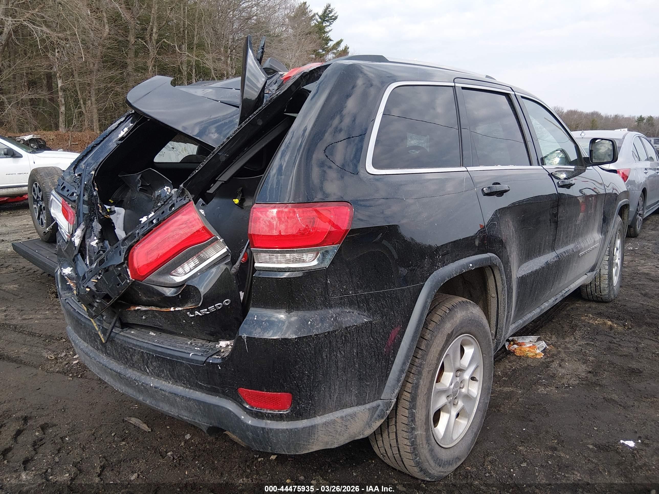 2015 Jeep Grand Cherokee Laredo Black vin: 1C4RJFAG4FC942322
