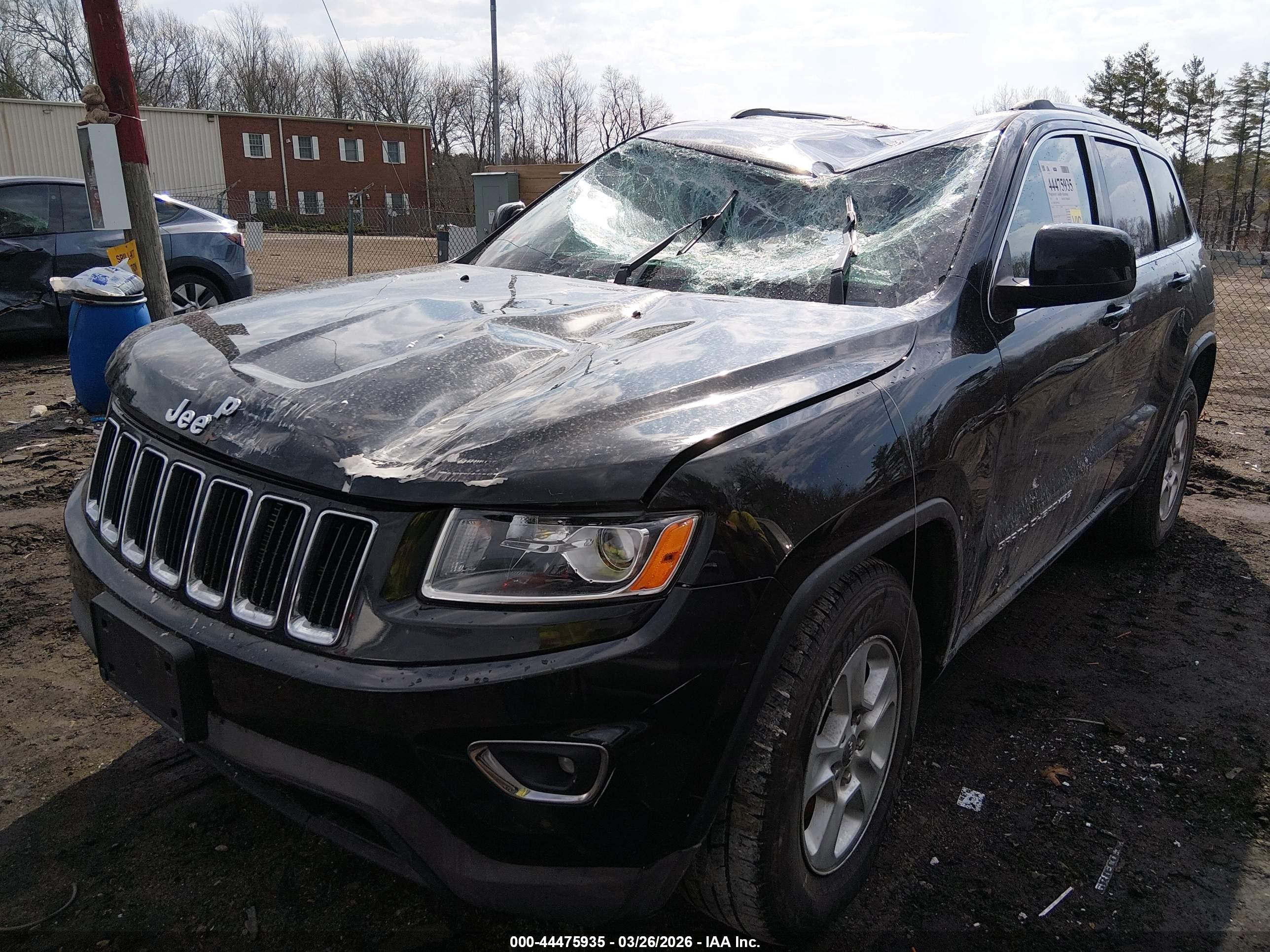 2015 Jeep Grand Cherokee Laredo Black vin: 1C4RJFAG4FC942322