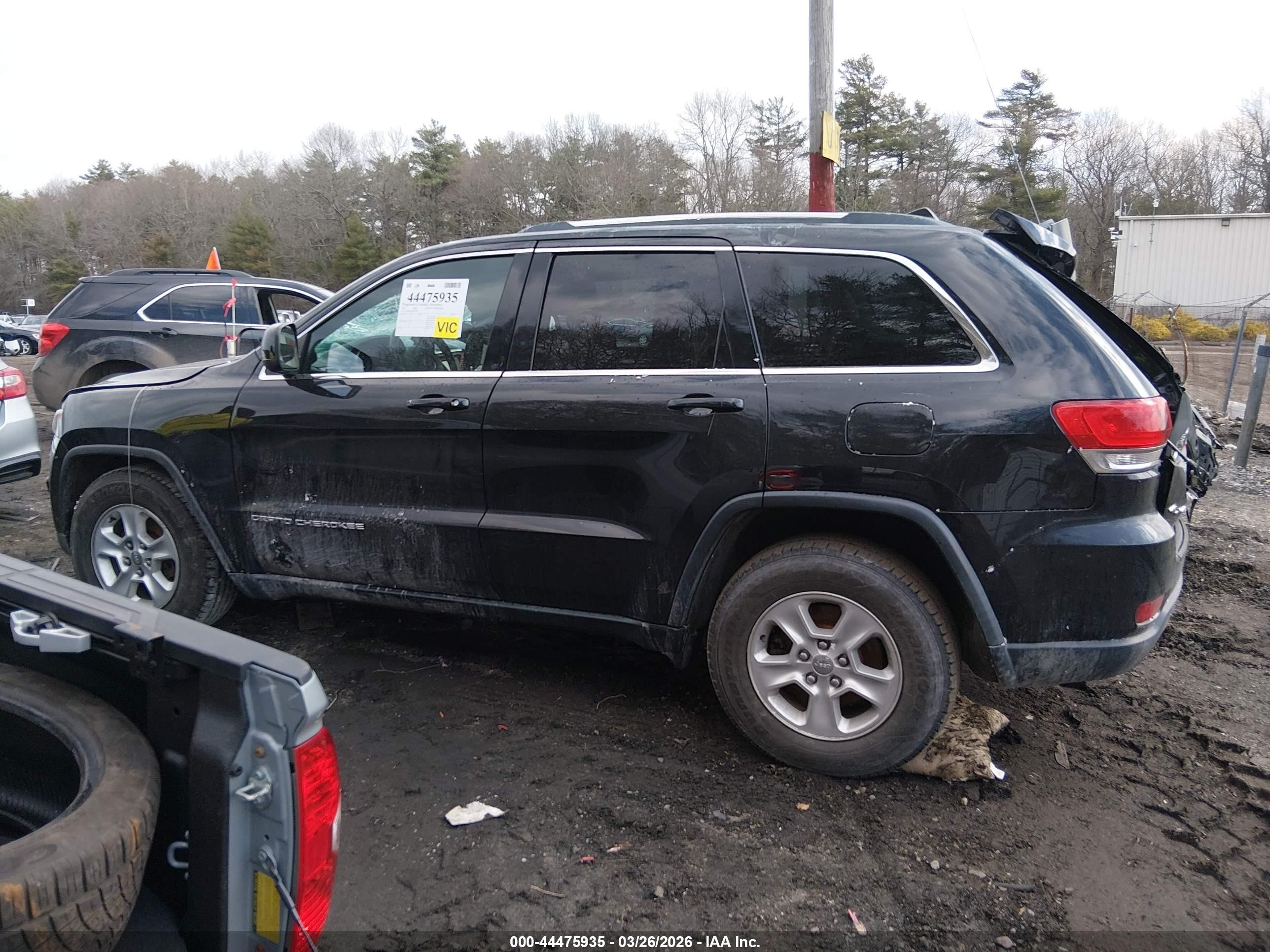 2015 Jeep Grand Cherokee Laredo Black vin: 1C4RJFAG4FC942322
