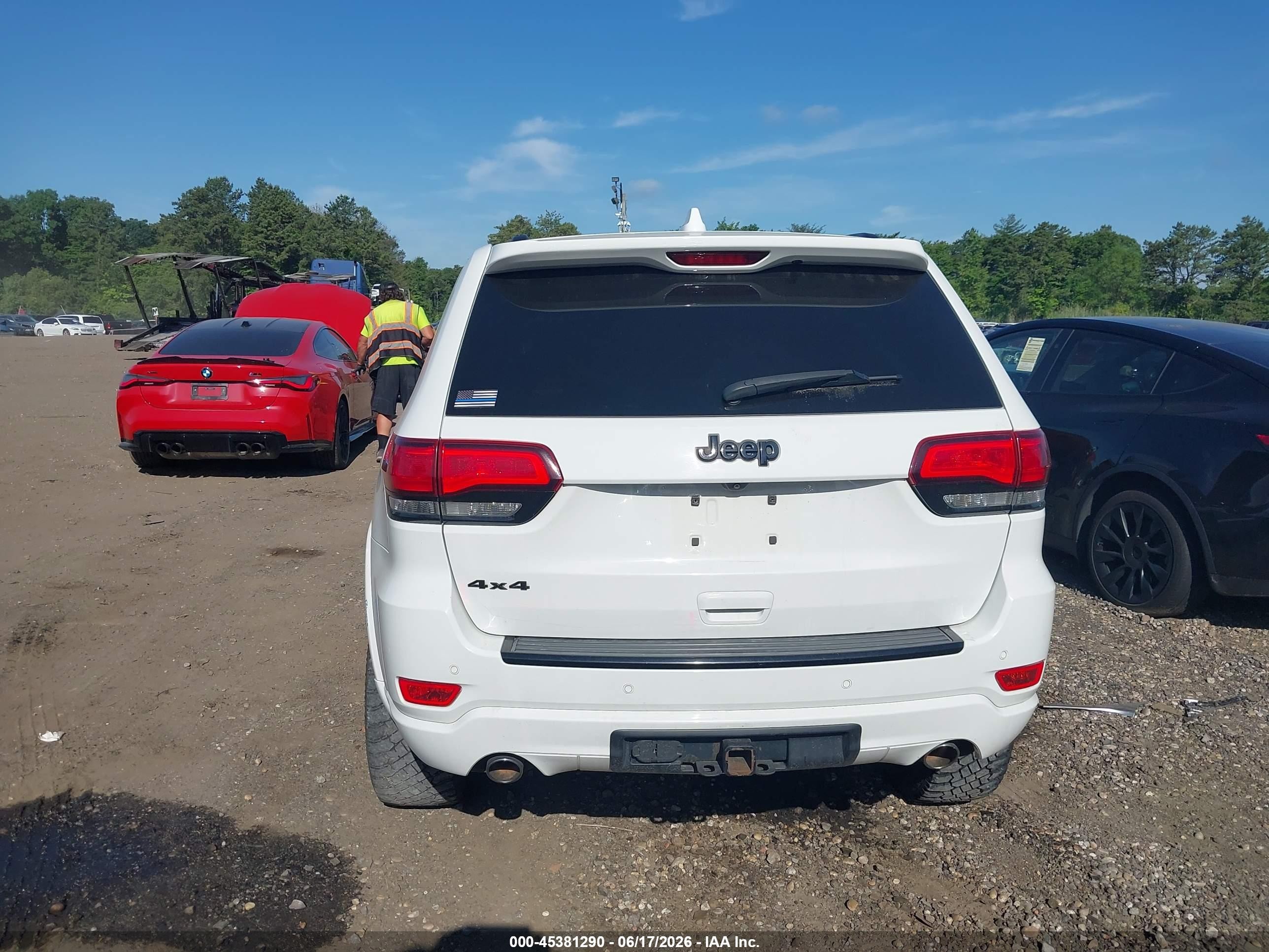 2015 Jeep Grand Cherokee Altitude White vin: 1C4RJFAG4FC950212