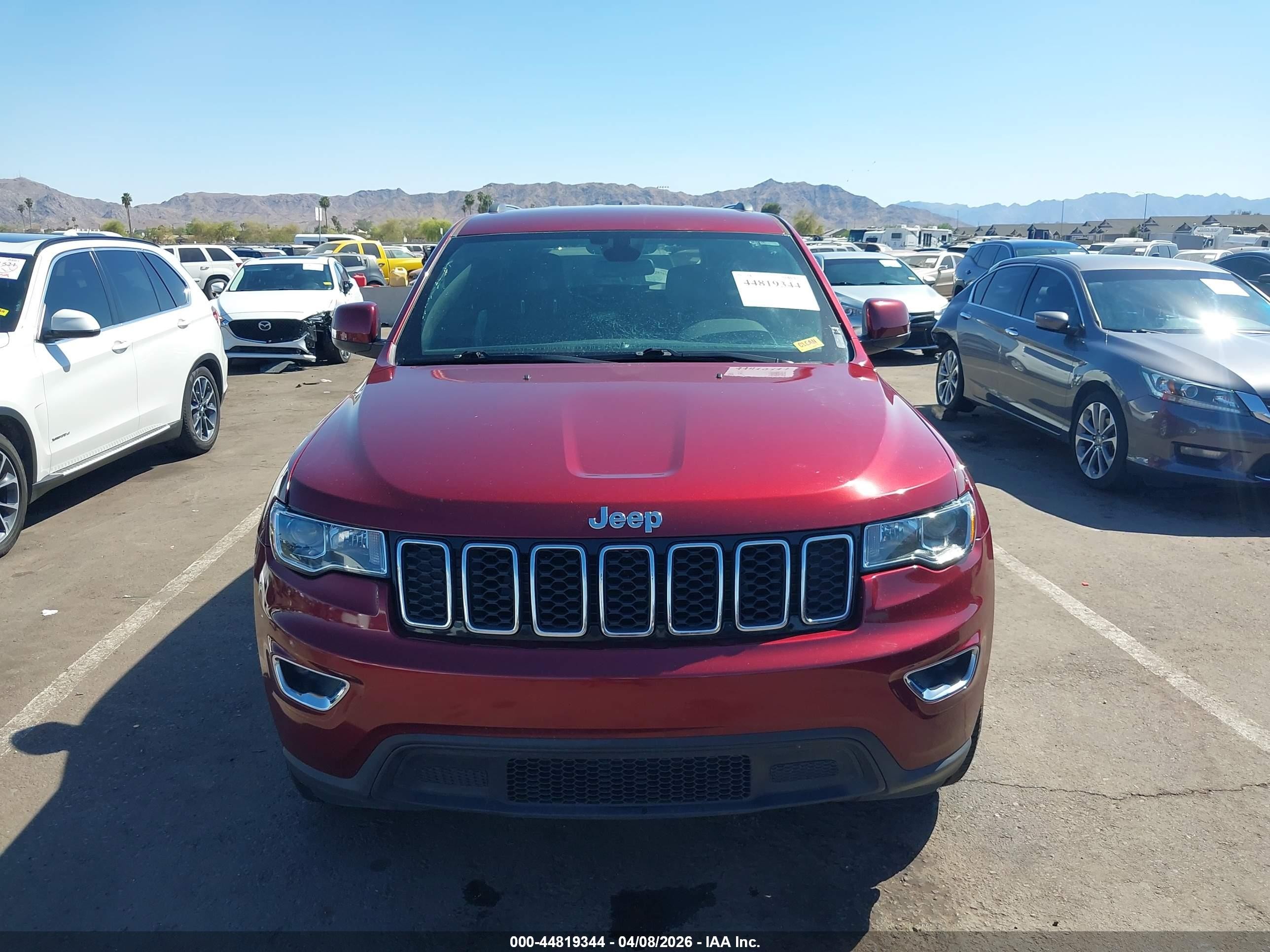 2021 Jeep Grand Cherokee Laredo X 4x4 Red vin: 1C4RJFAG4MC829421