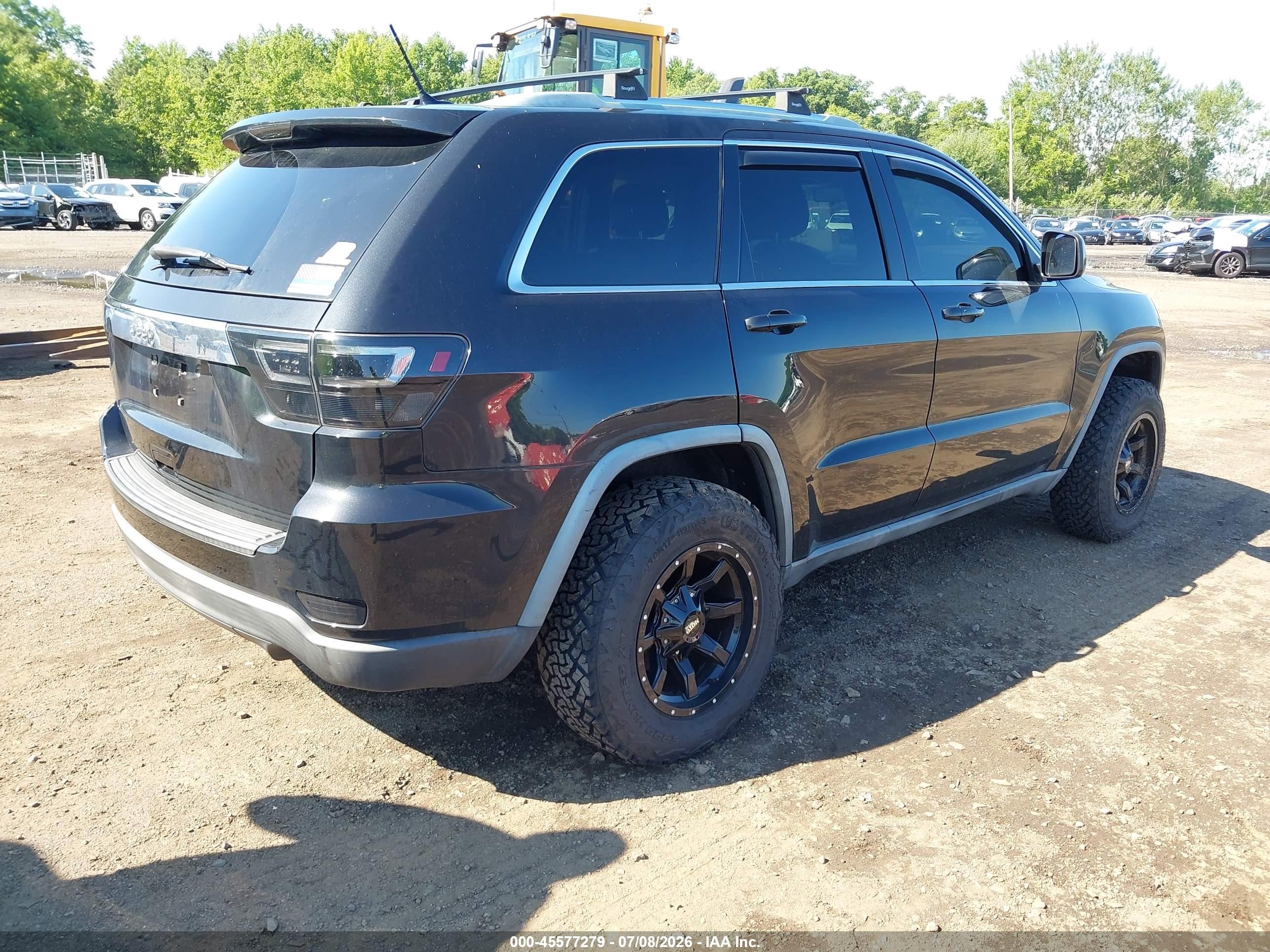 2012 Jeep Grand Cherokee Laredo Black vin: 1C4RJFAG5CC214830