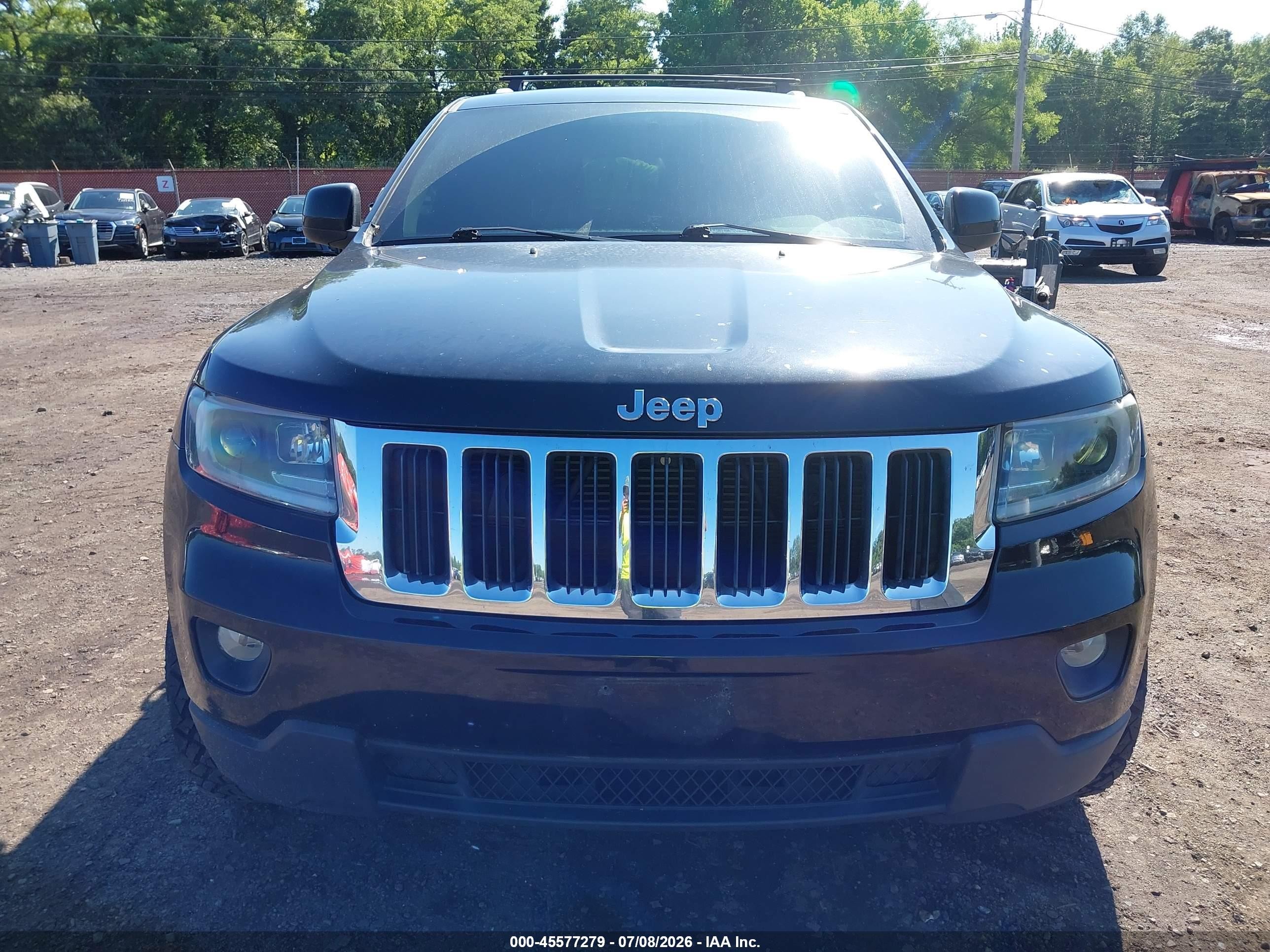 2012 Jeep Grand Cherokee Laredo Black vin: 1C4RJFAG5CC214830