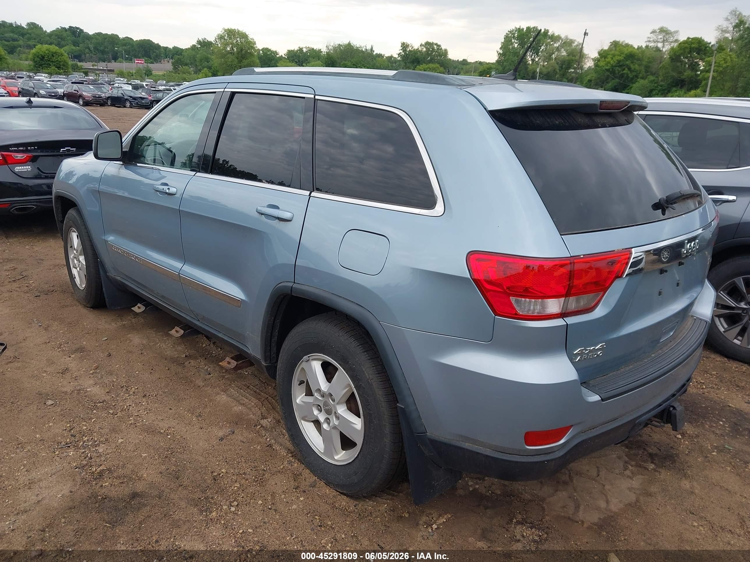 2012 Jeep Grand Cherokee Laredo Синий vin: 1C4RJFAG5CC245723