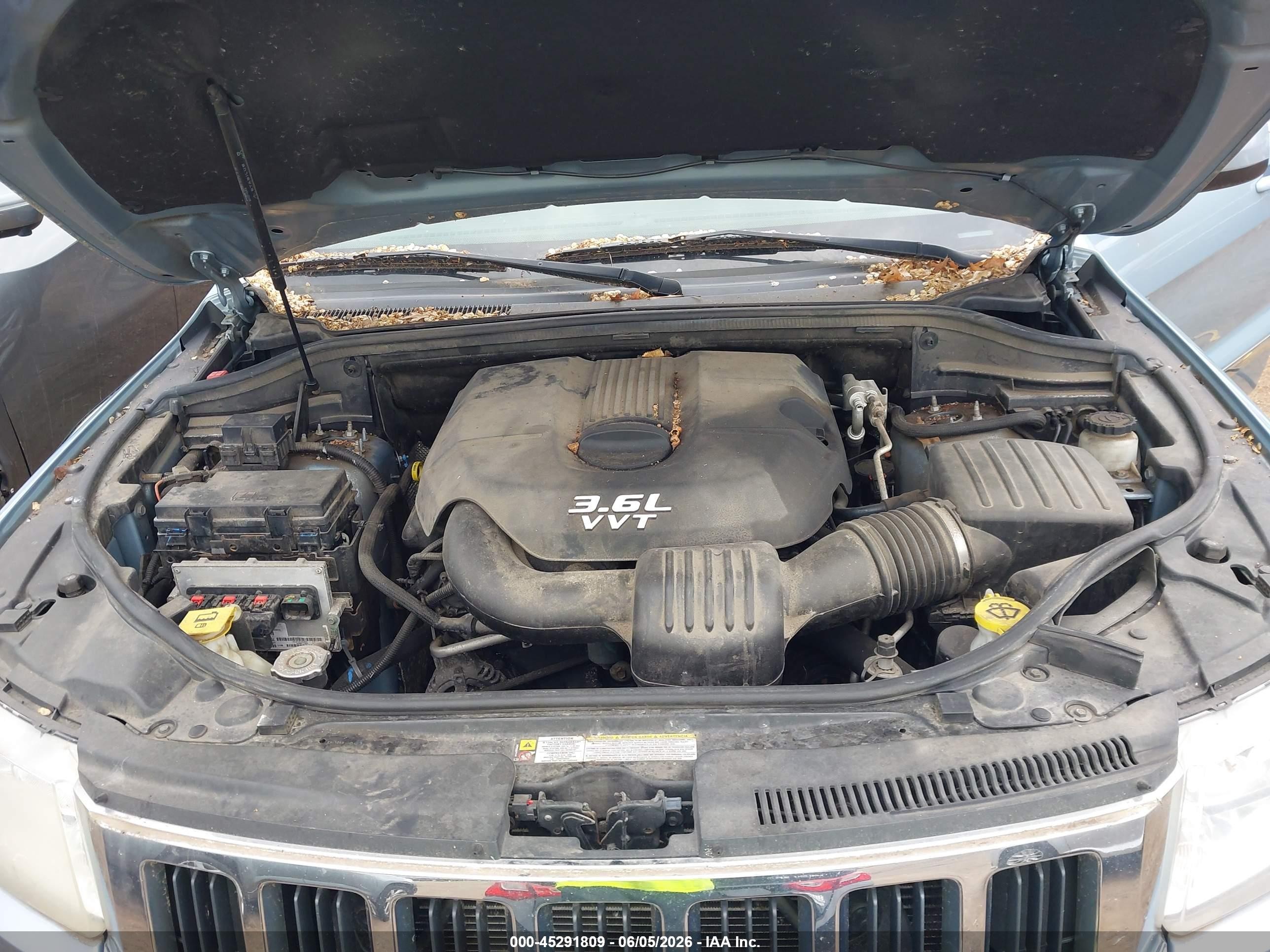 2012 Jeep Grand Cherokee Laredo Синий vin: 1C4RJFAG5CC245723