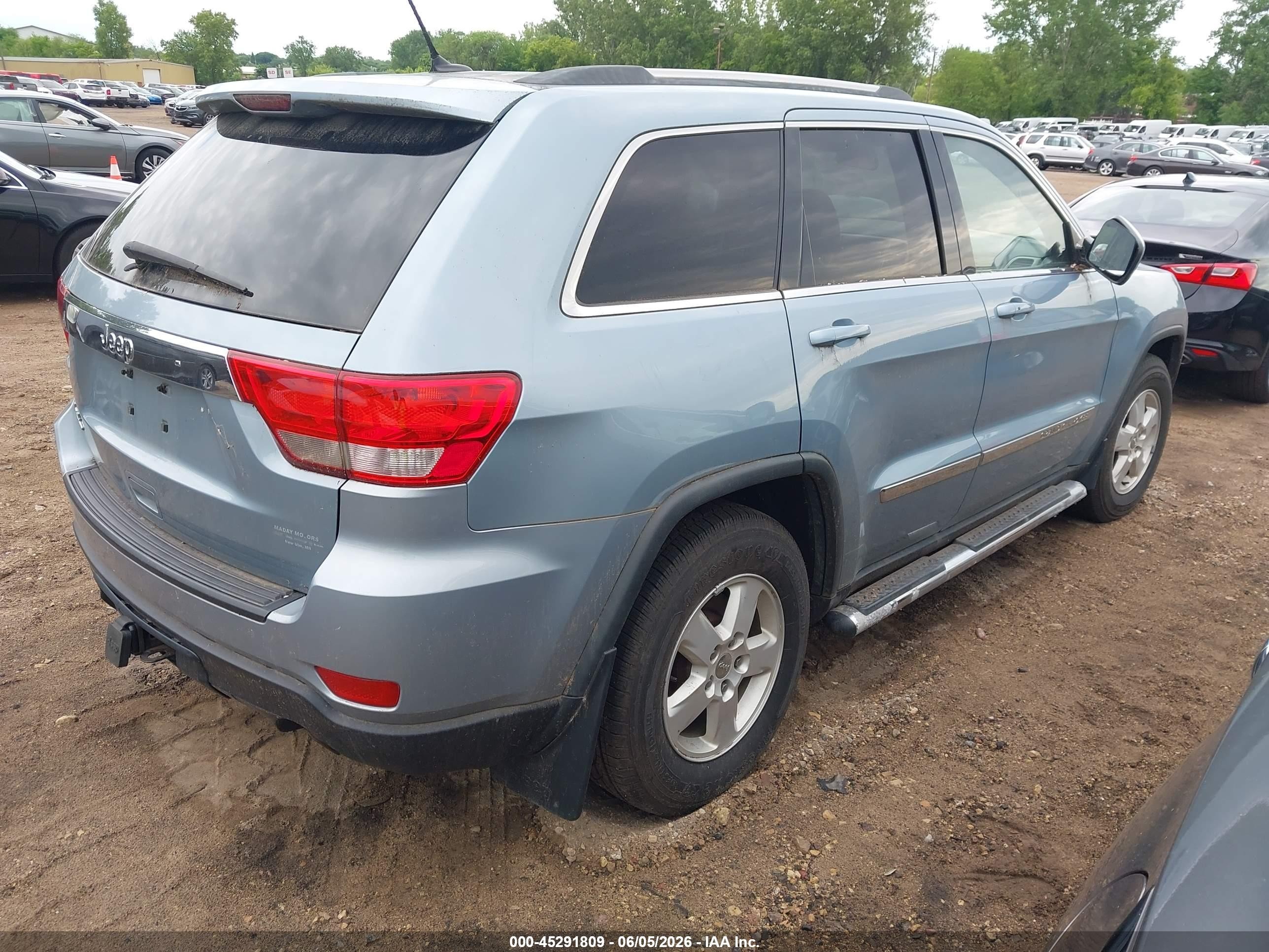 2012 Jeep Grand Cherokee Laredo Синий vin: 1C4RJFAG5CC245723