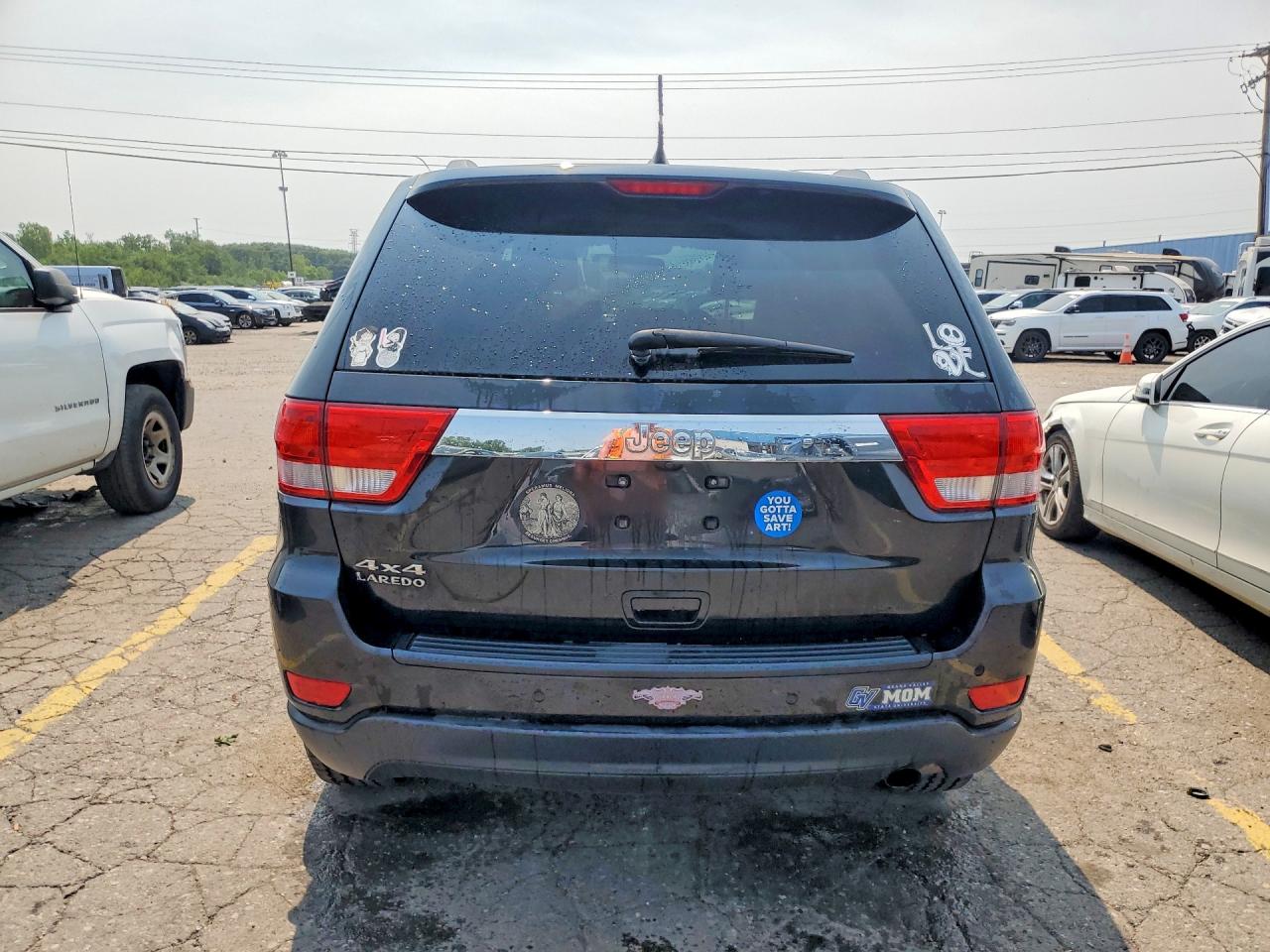 2012 Jeep Grand Cherokee Laredo Black vin: 1C4RJFAG5CC273036