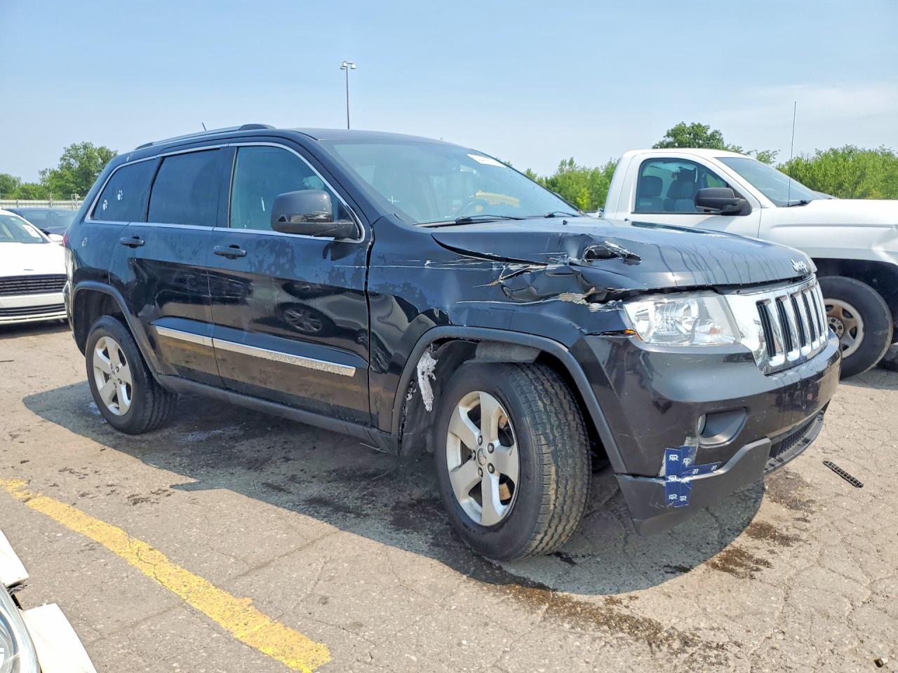 2012 Jeep Grand Cherokee Laredo Black vin: 1C4RJFAG5CC273036