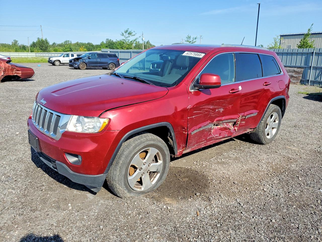 2012 Jeep Grand Cherokee Laredo Red vin: 1C4RJFAG5CC292055