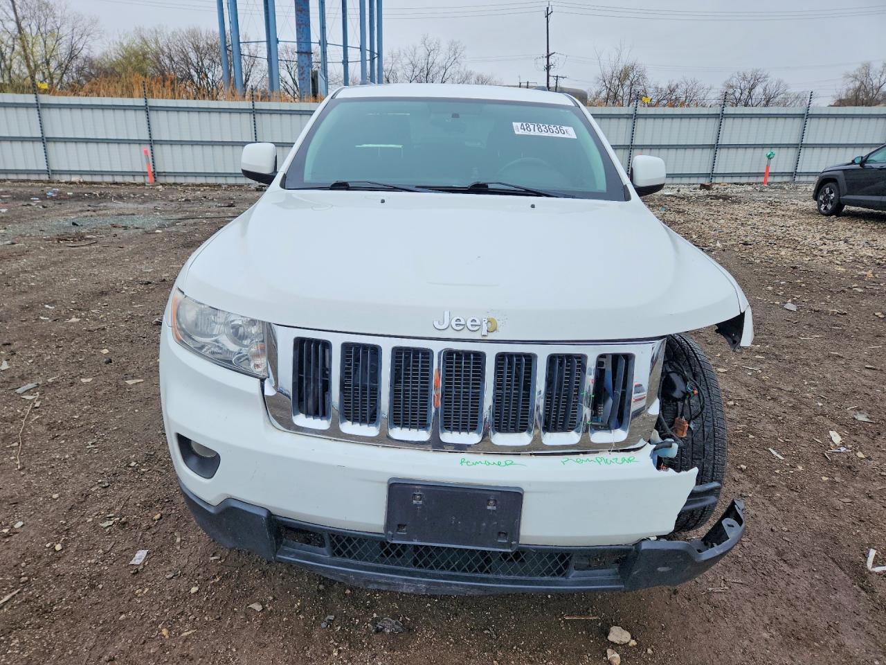 2013 Jeep Grand Cherokee Laredo White vin: 1C4RJFAG5DC586413