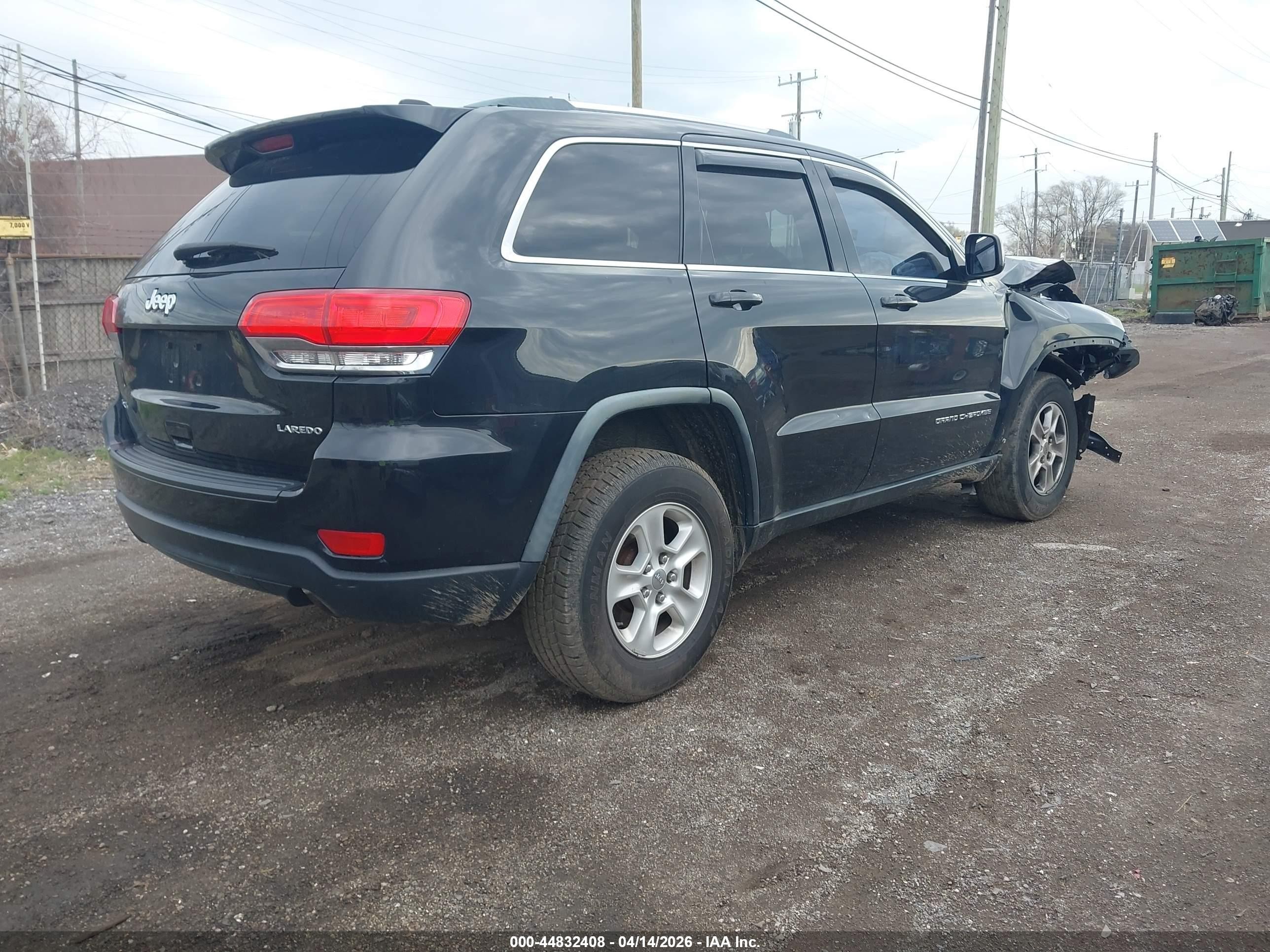 2014 Jeep Grand Cherokee Laredo Черный vin: 1C4RJFAG5EC204298