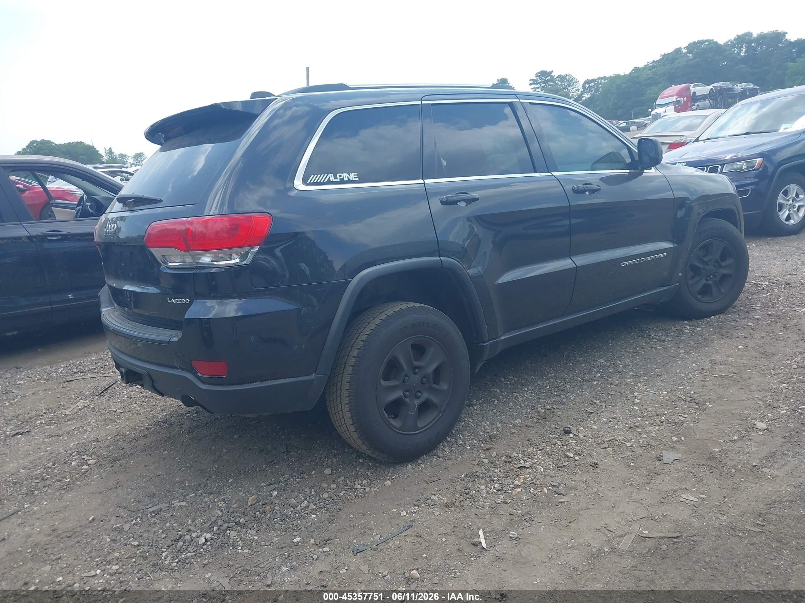 2014 Jeep Grand Cherokee Laredo Черный vin: 1C4RJFAG5EC214197