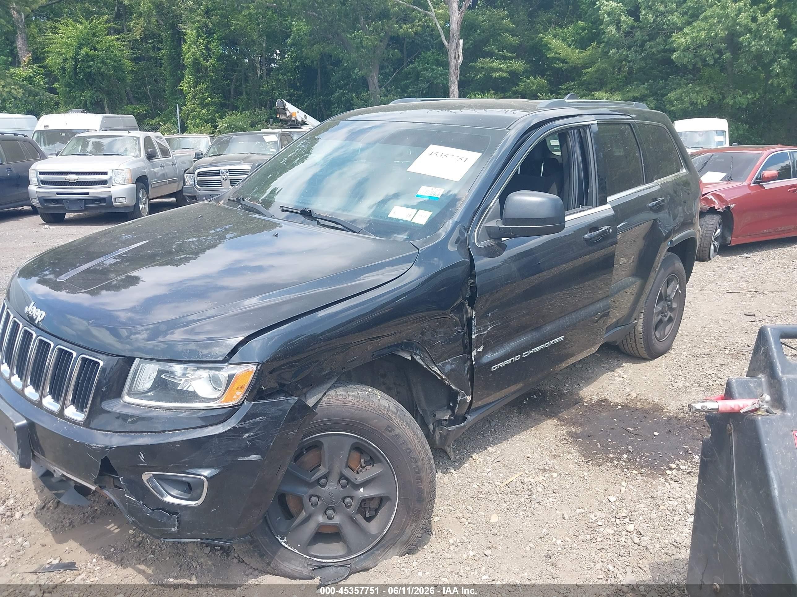2014 Jeep Grand Cherokee Laredo Черный vin: 1C4RJFAG5EC214197