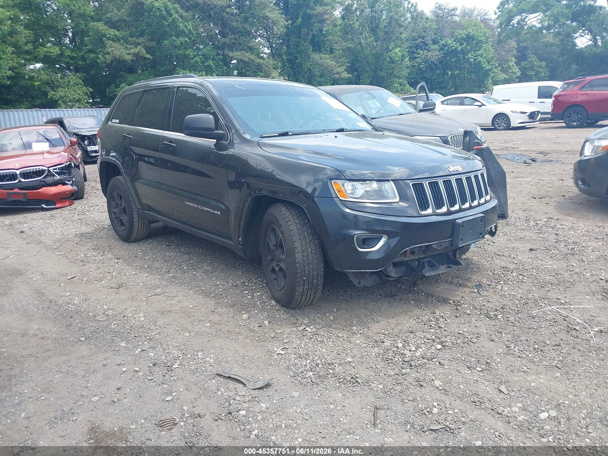 2014 Jeep Grand Cherokee Laredo Черный vin: 1C4RJFAG5EC214197