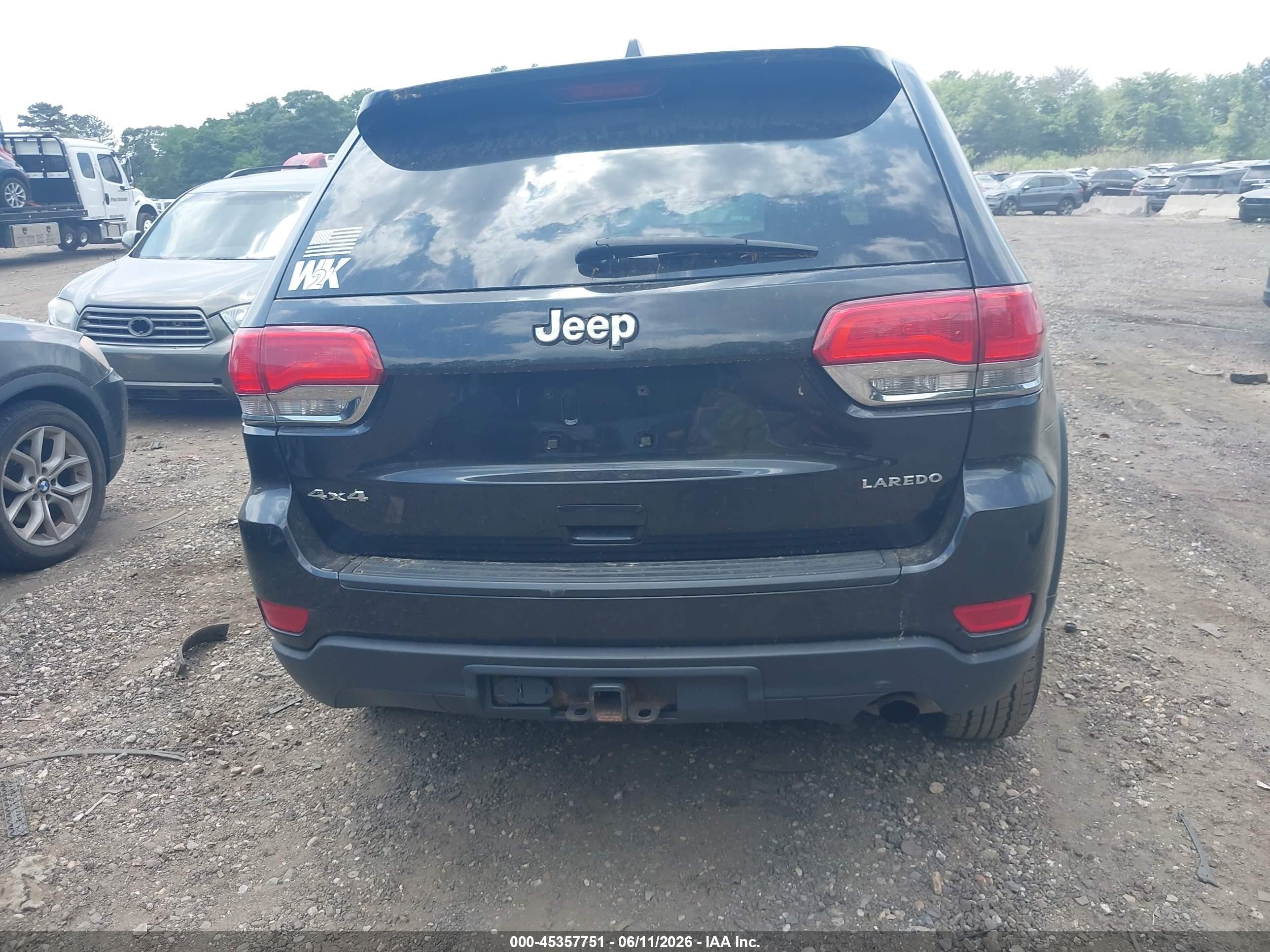 2014 Jeep Grand Cherokee Laredo Черный vin: 1C4RJFAG5EC214197