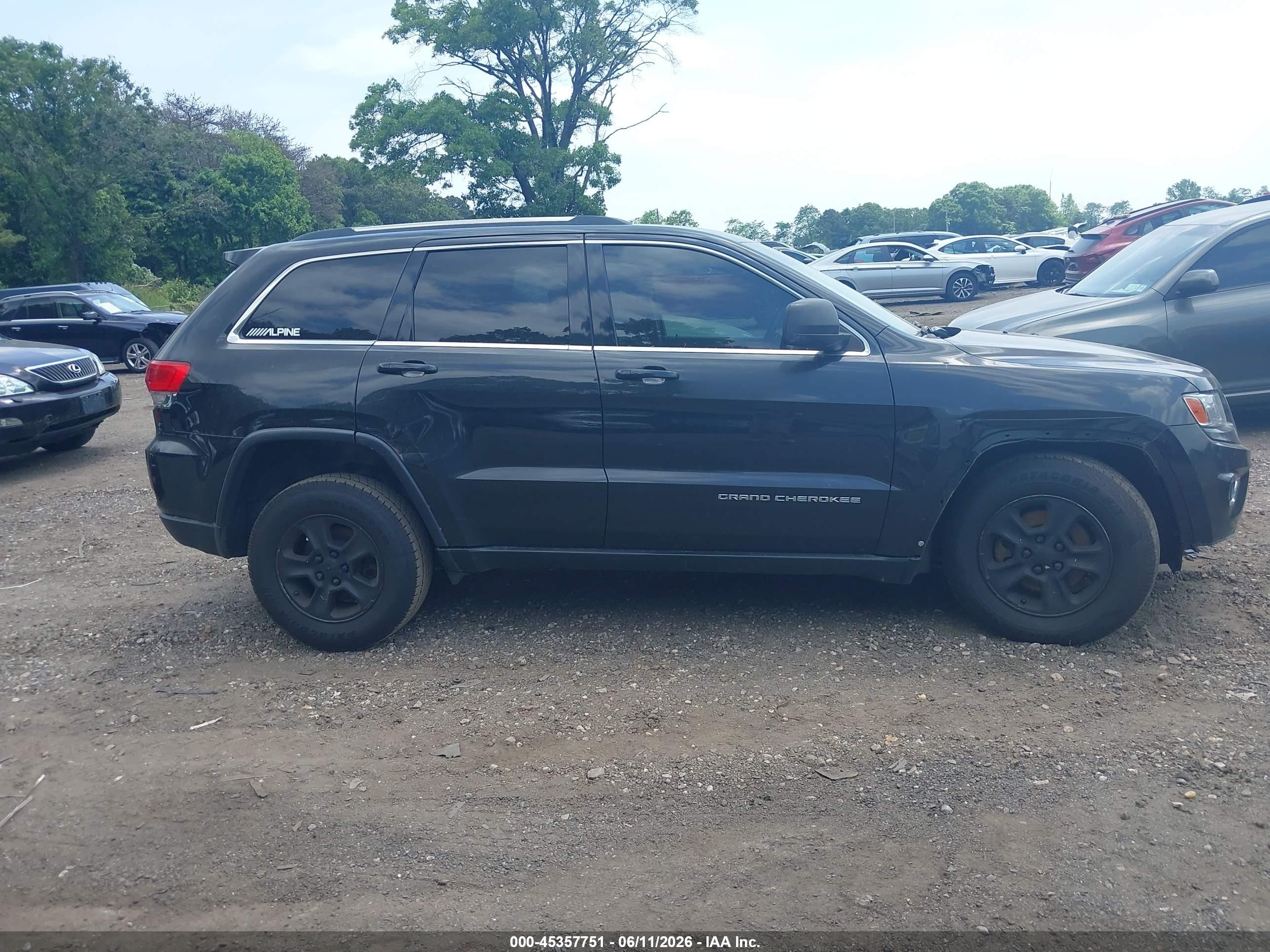 2014 Jeep Grand Cherokee Laredo Черный vin: 1C4RJFAG5EC214197