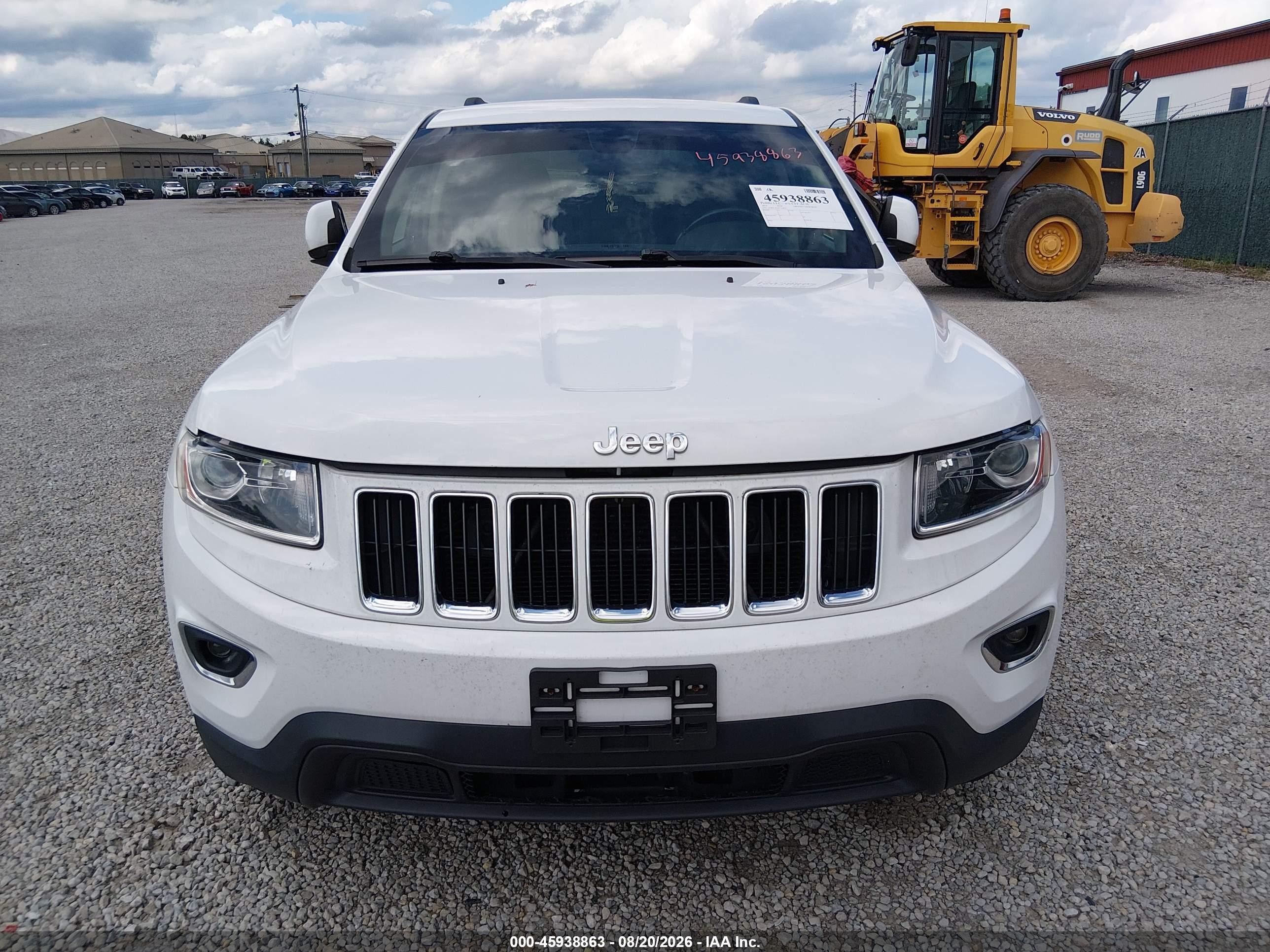 2014 Jeep Grand Cherokee Laredo White vin: 1C4RJFAG5EC319810