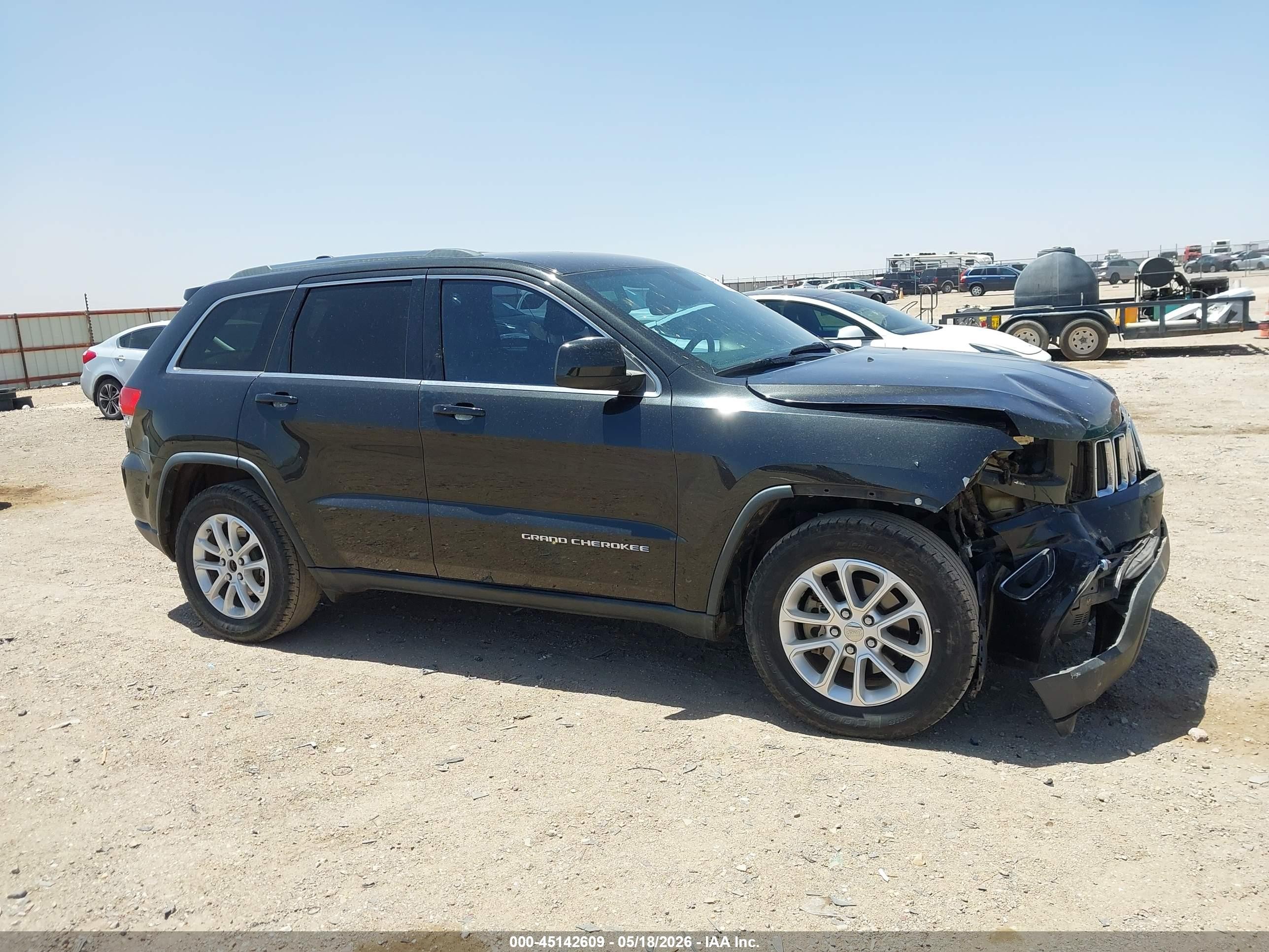 2014 Jeep Grand Cherokee Laredo Black vin: 1C4RJFAG5EC383930