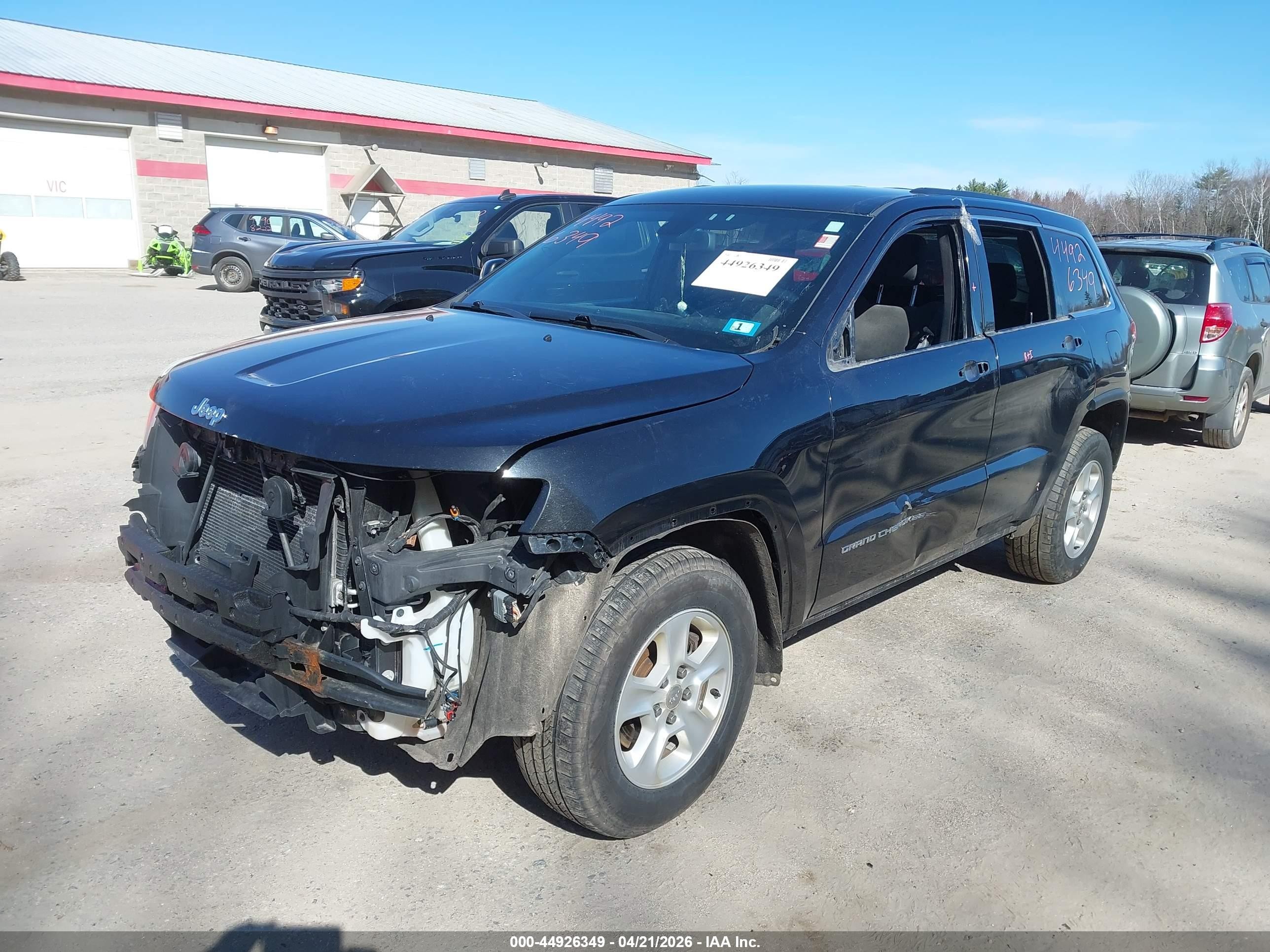 2014 Jeep Grand Cherokee Laredo Black vin: 1C4RJFAG5EC392563
