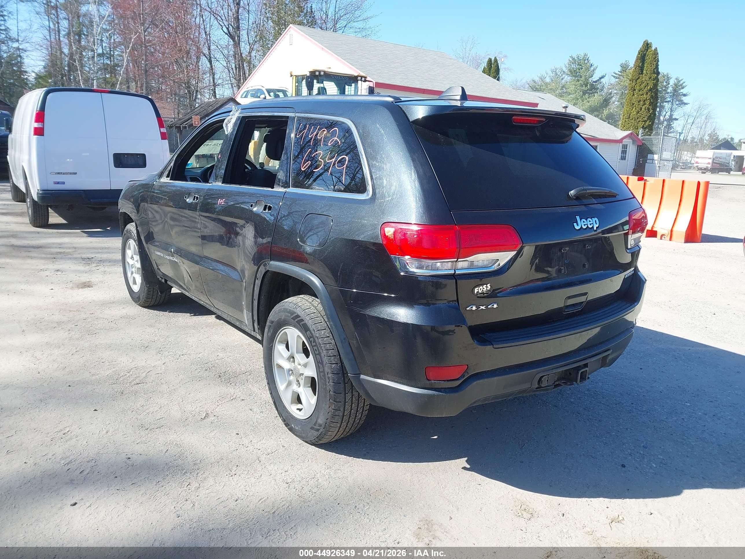 2014 Jeep Grand Cherokee Laredo Black vin: 1C4RJFAG5EC392563