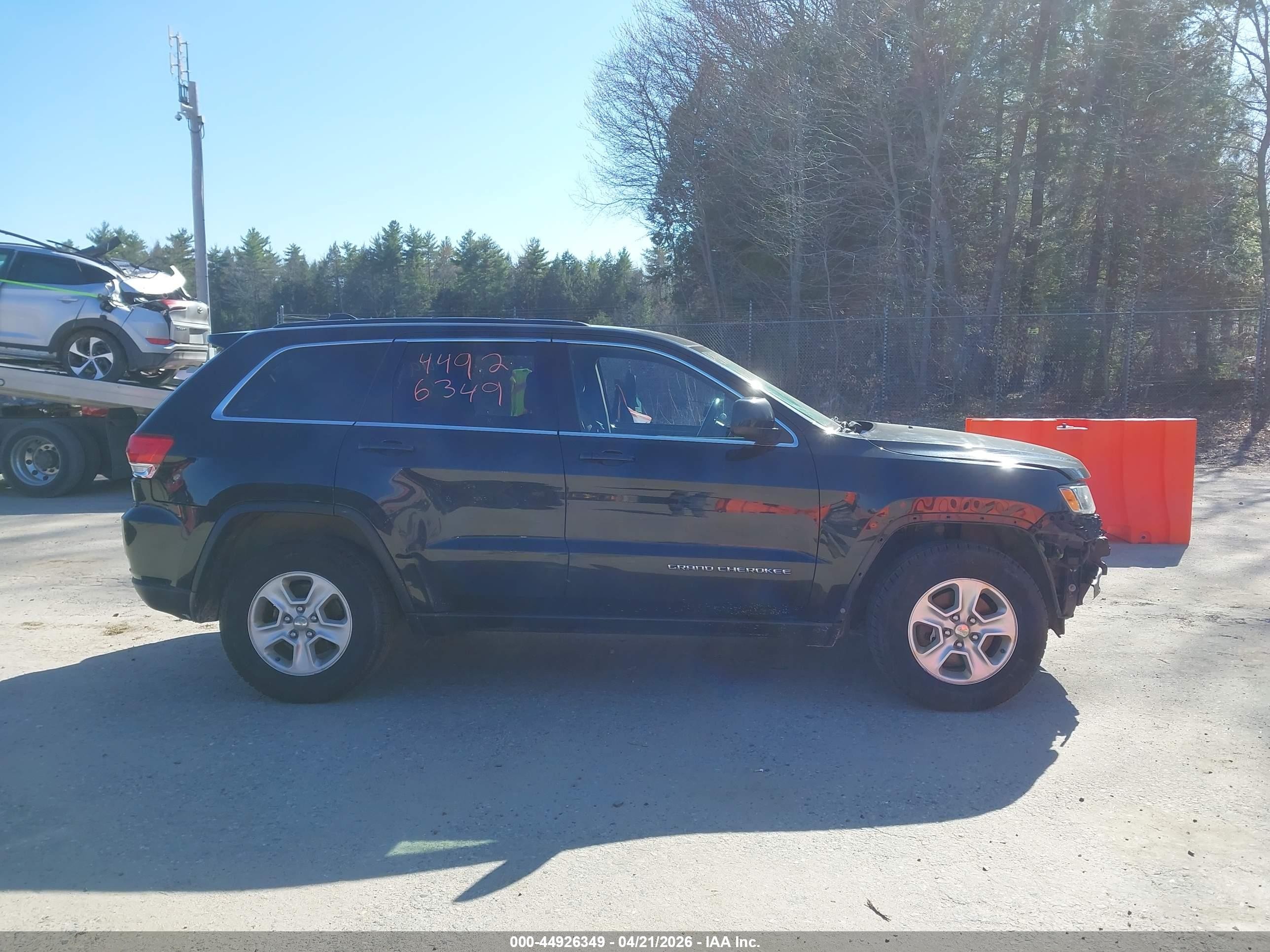 2014 Jeep Grand Cherokee Laredo Black vin: 1C4RJFAG5EC392563