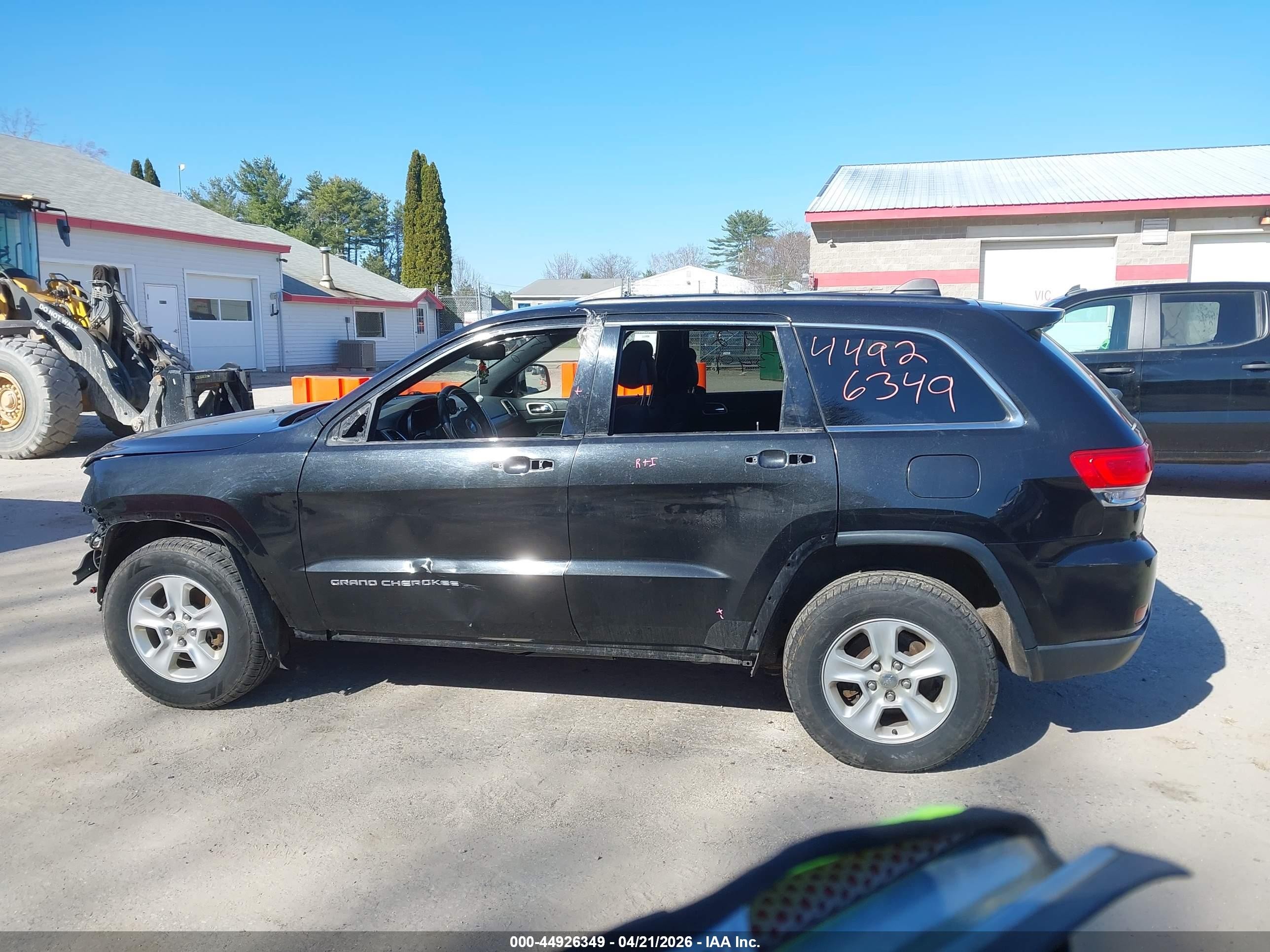 2014 Jeep Grand Cherokee Laredo Black vin: 1C4RJFAG5EC392563