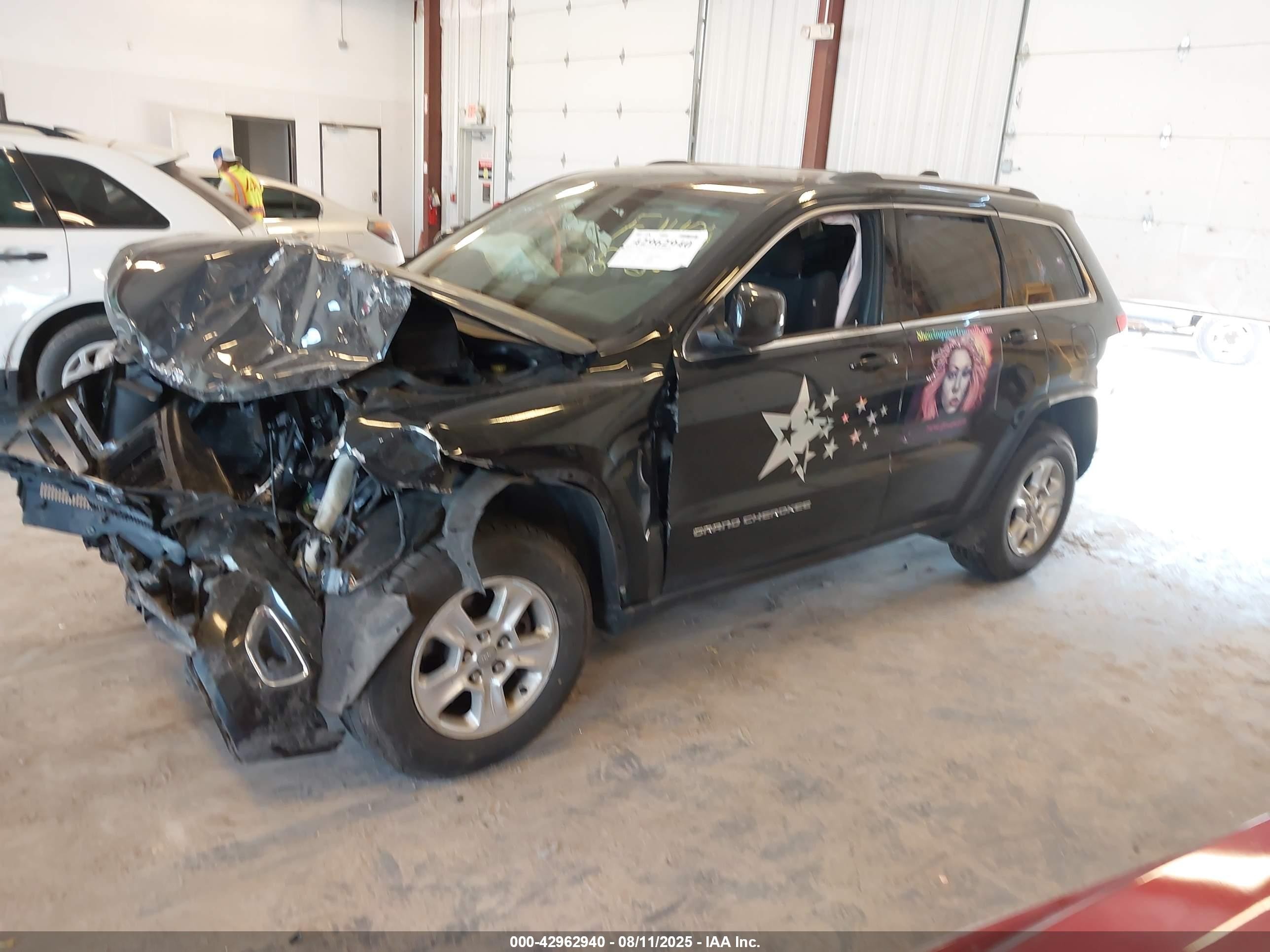 2014 Jeep Grand Cherokee Laredo Black vin: 1C4RJFAG5EC398623