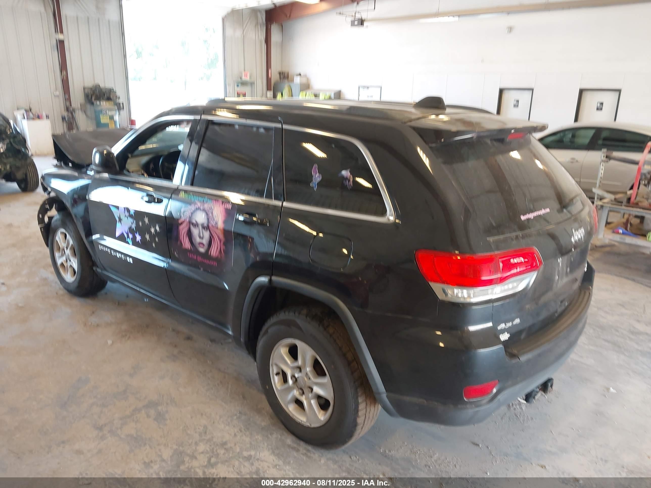 2014 Jeep Grand Cherokee Laredo Black vin: 1C4RJFAG5EC398623