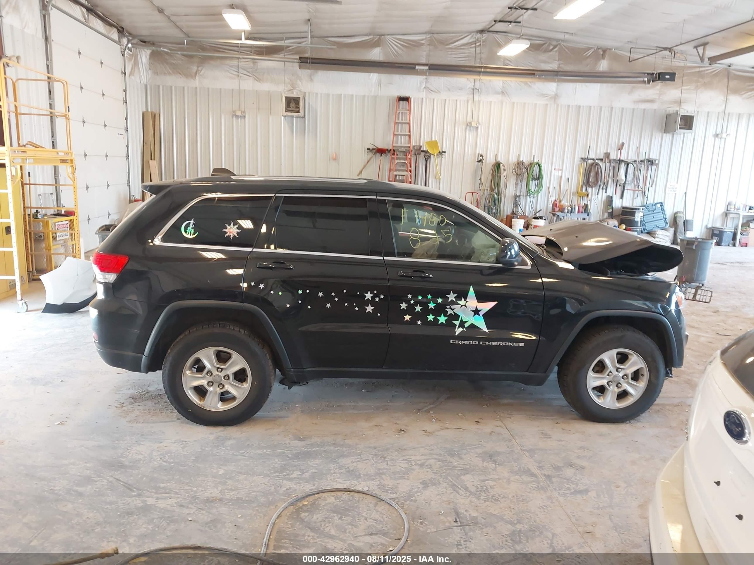 2014 Jeep Grand Cherokee Laredo Black vin: 1C4RJFAG5EC398623