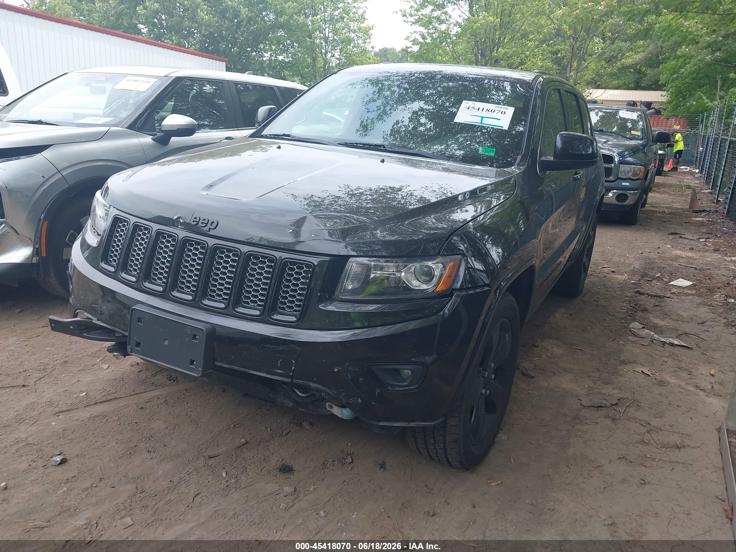 2015 Jeep Grand Cherokee Altitude Black vin: 1C4RJFAG5FC142399