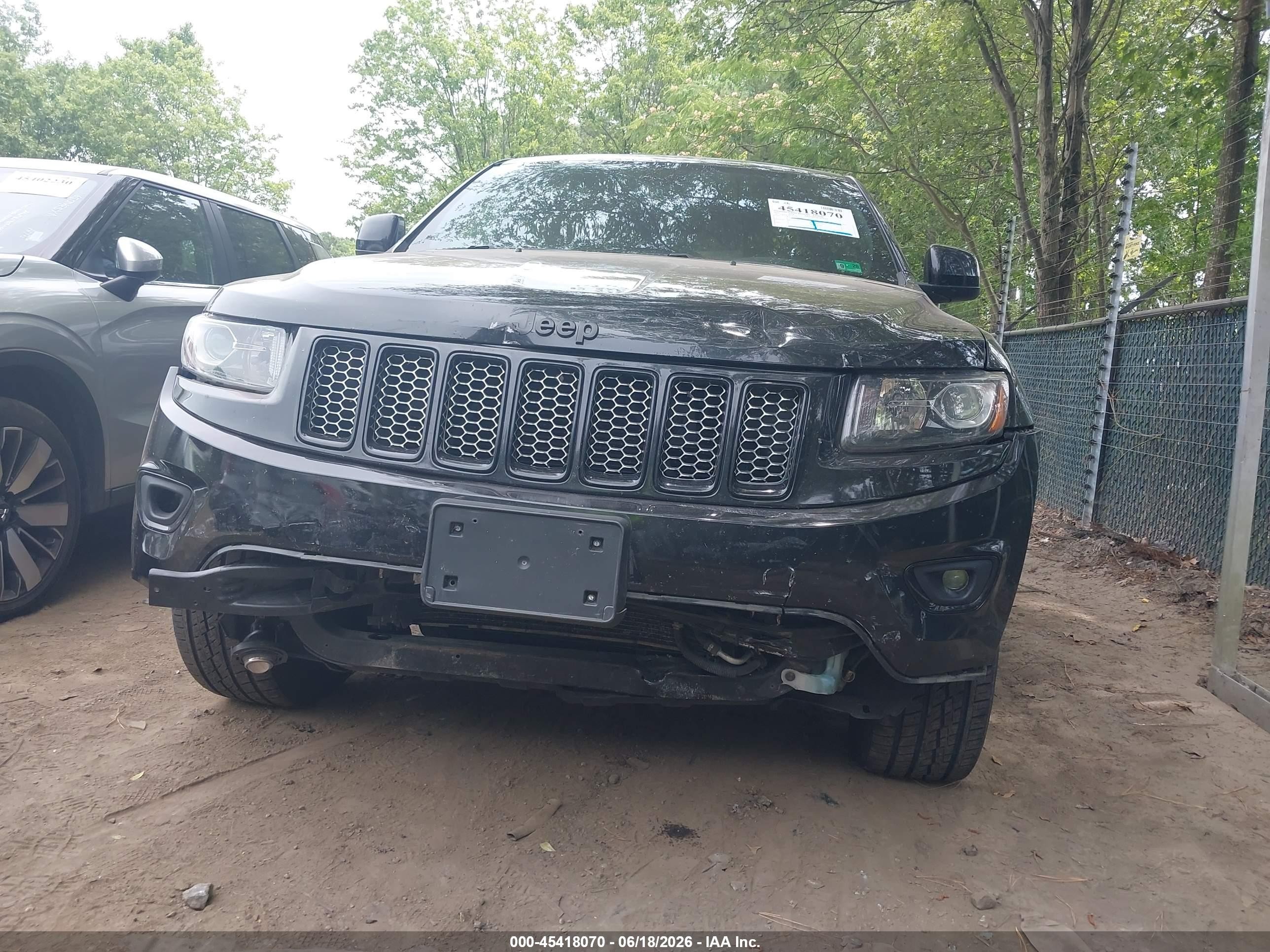 2015 Jeep Grand Cherokee Altitude Black vin: 1C4RJFAG5FC142399