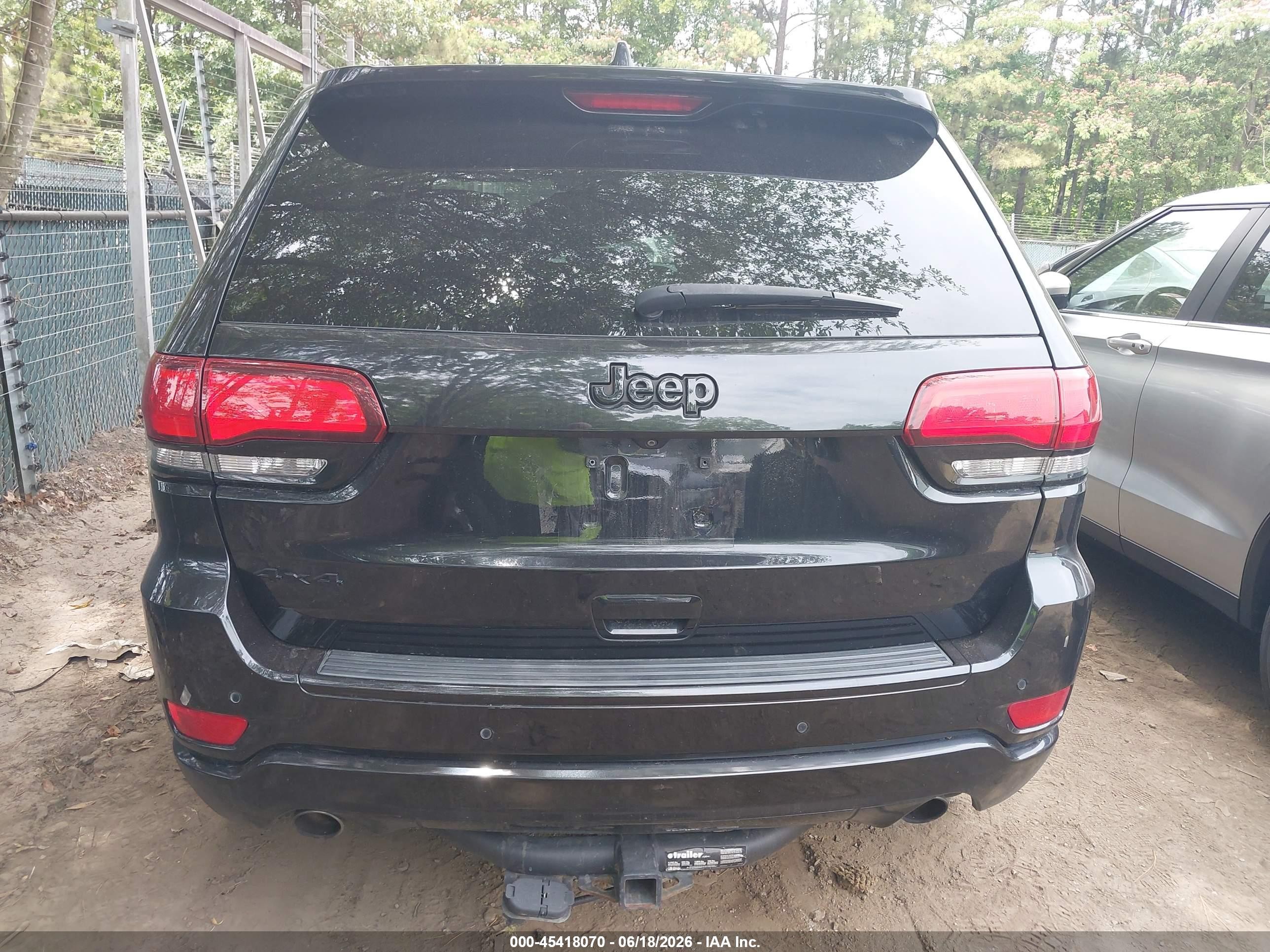 2015 Jeep Grand Cherokee Altitude Black vin: 1C4RJFAG5FC142399
