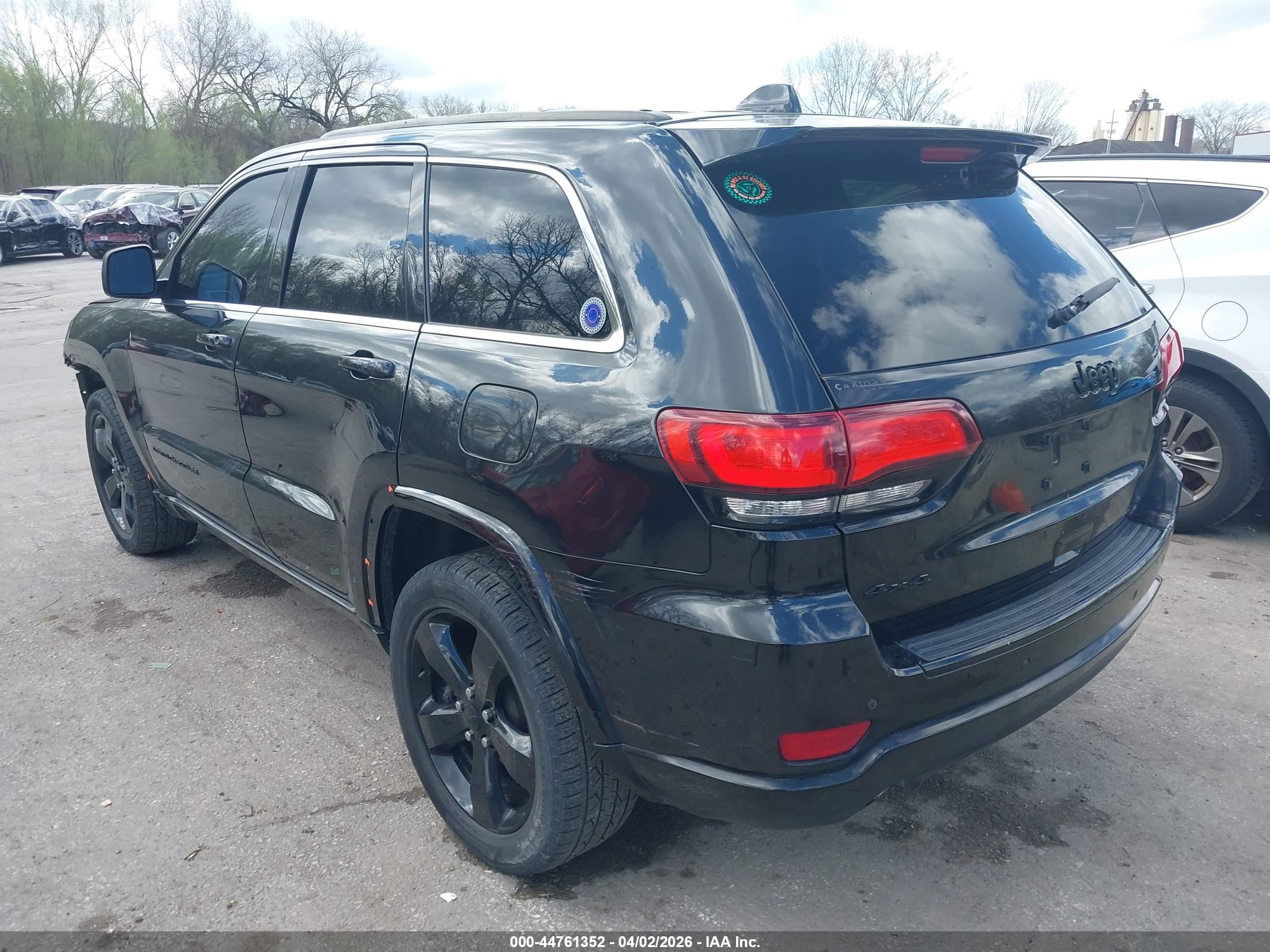 2015 Jeep Grand Cherokee Altitude Black vin: 1C4RJFAG5FC165875