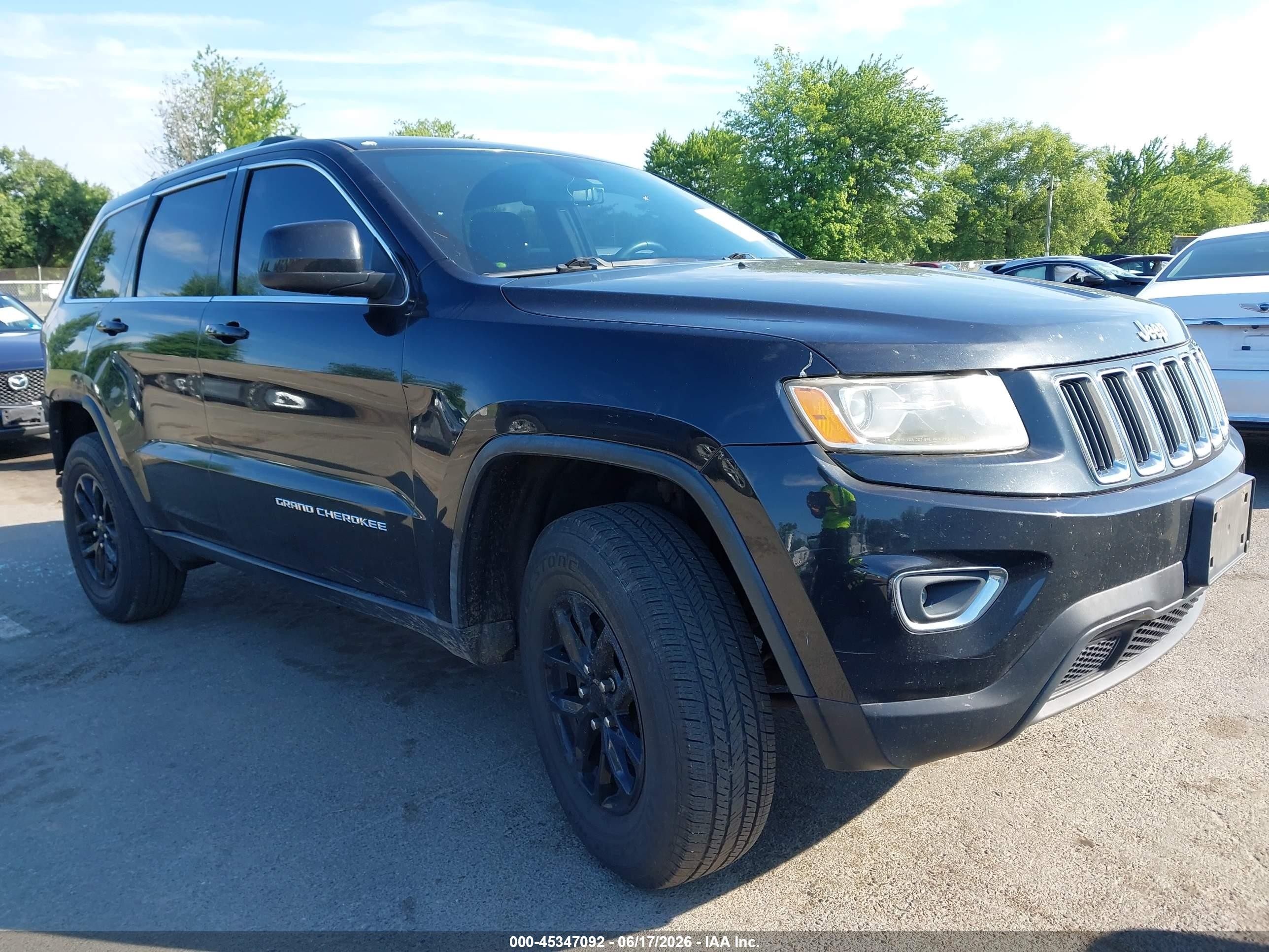 2015 Jeep Grand Cherokee Laredo Black vin: 1C4RJFAG5FC166475