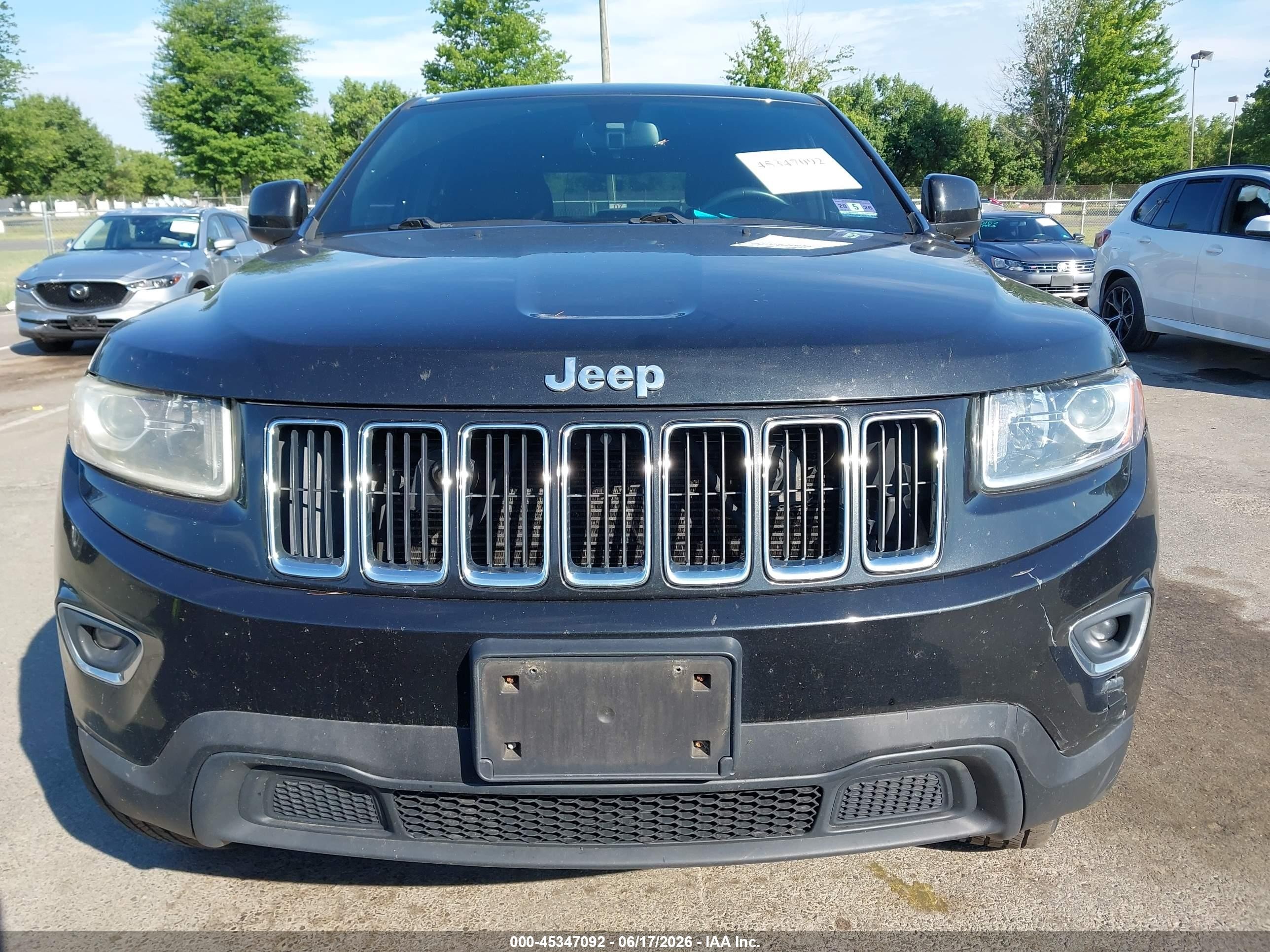 2015 Jeep Grand Cherokee Laredo Black vin: 1C4RJFAG5FC166475