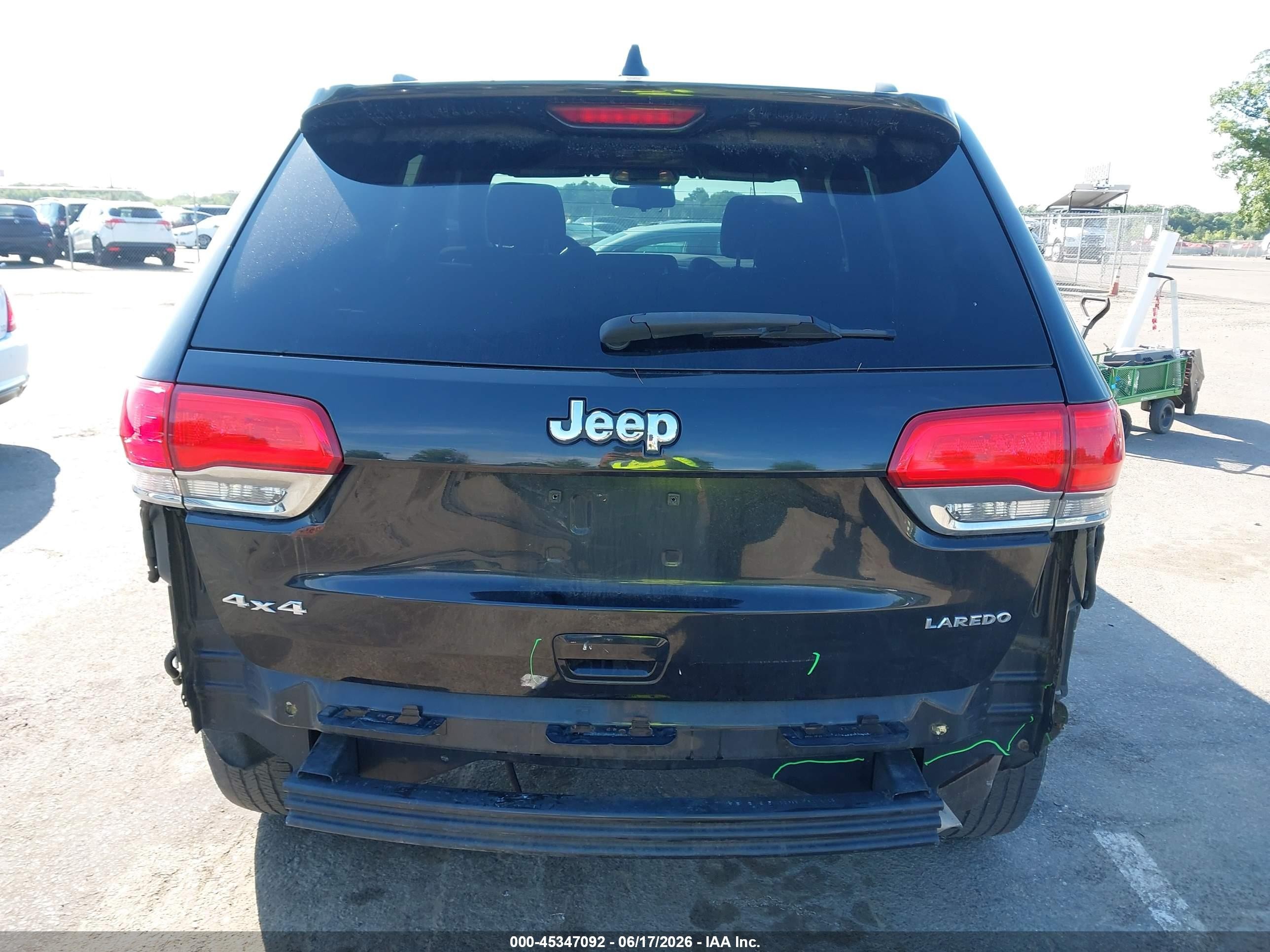 2015 Jeep Grand Cherokee Laredo Black vin: 1C4RJFAG5FC166475