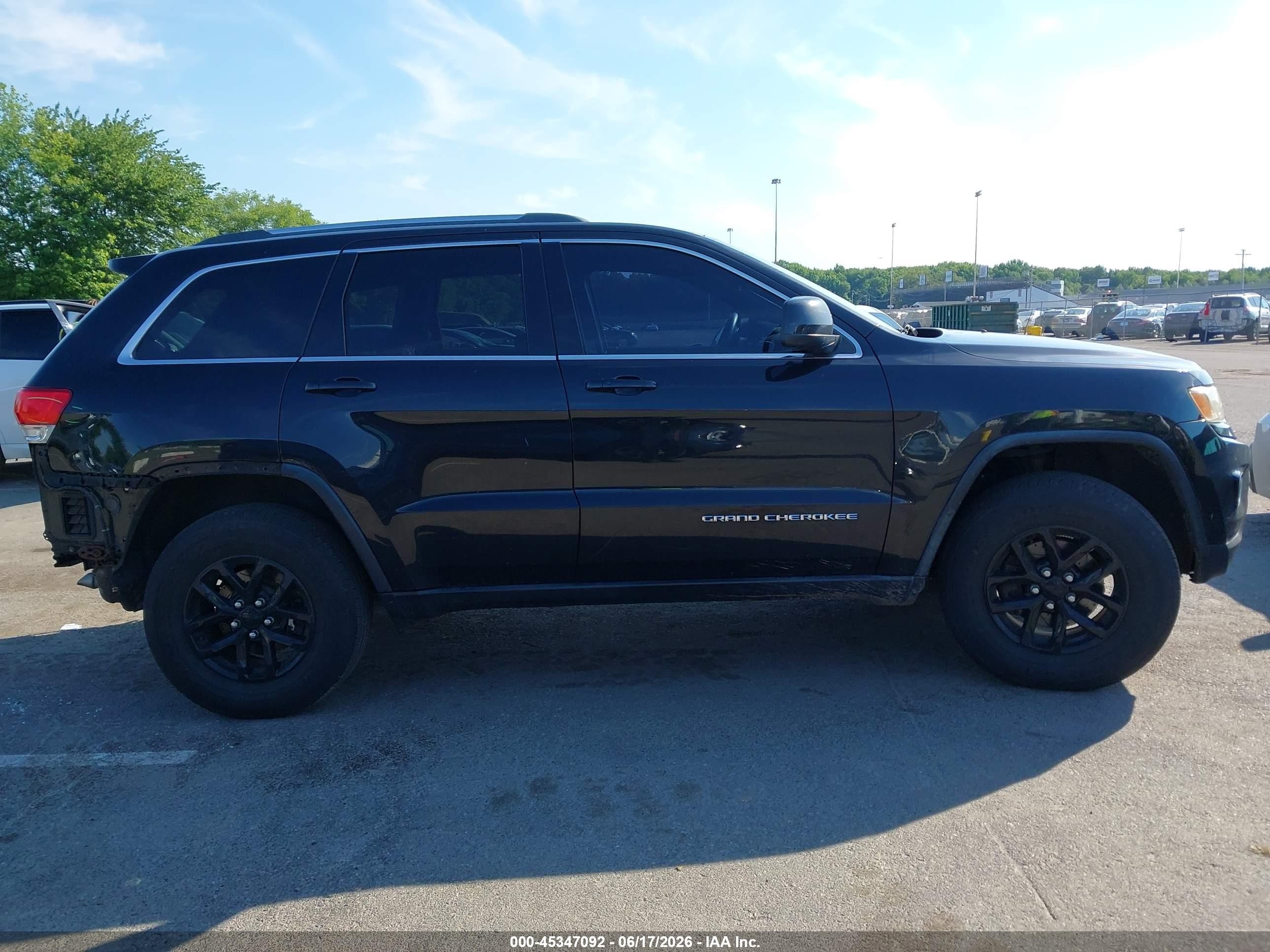 2015 Jeep Grand Cherokee Laredo Black vin: 1C4RJFAG5FC166475