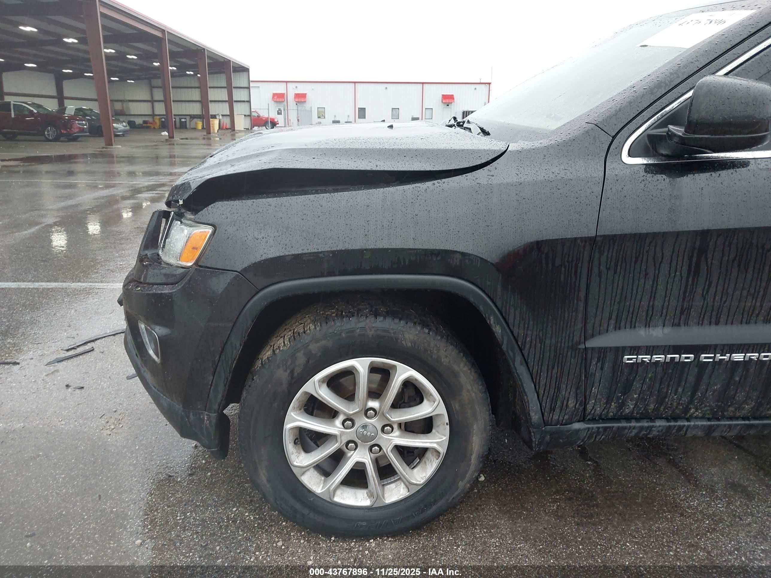 2015 Jeep Grand Cherokee Laredo Black vin: 1C4RJFAG5FC737849
