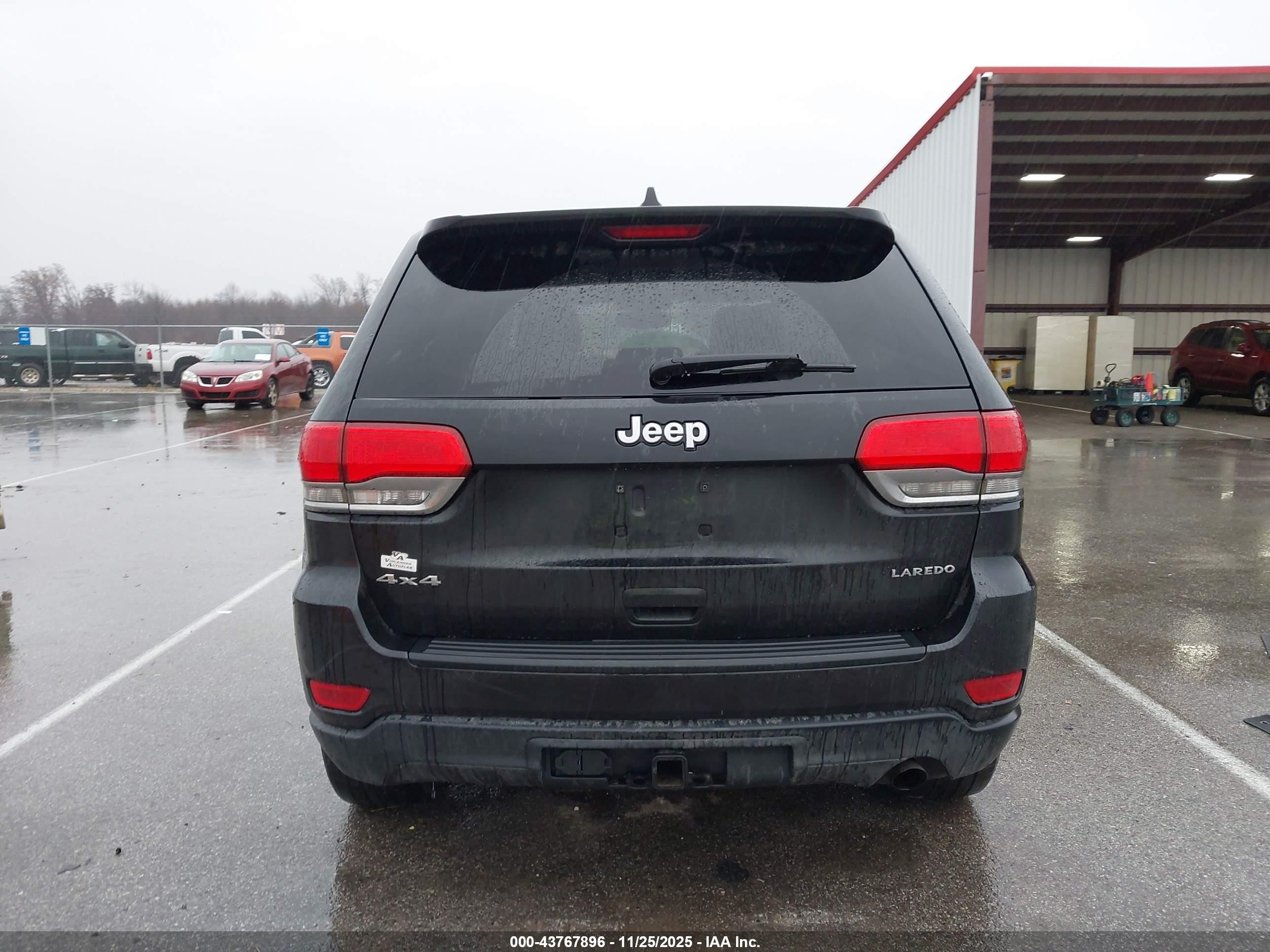 2015 Jeep Grand Cherokee Laredo Black vin: 1C4RJFAG5FC737849
