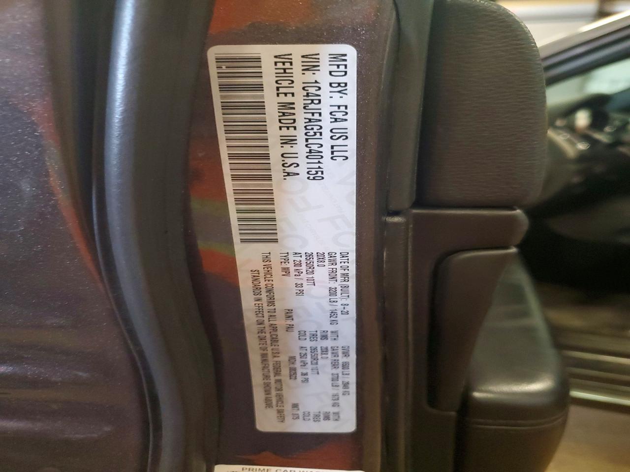 2020 Jeep Grand Cherokee Laredo Gray vin: 1C4RJFAG5LC401159